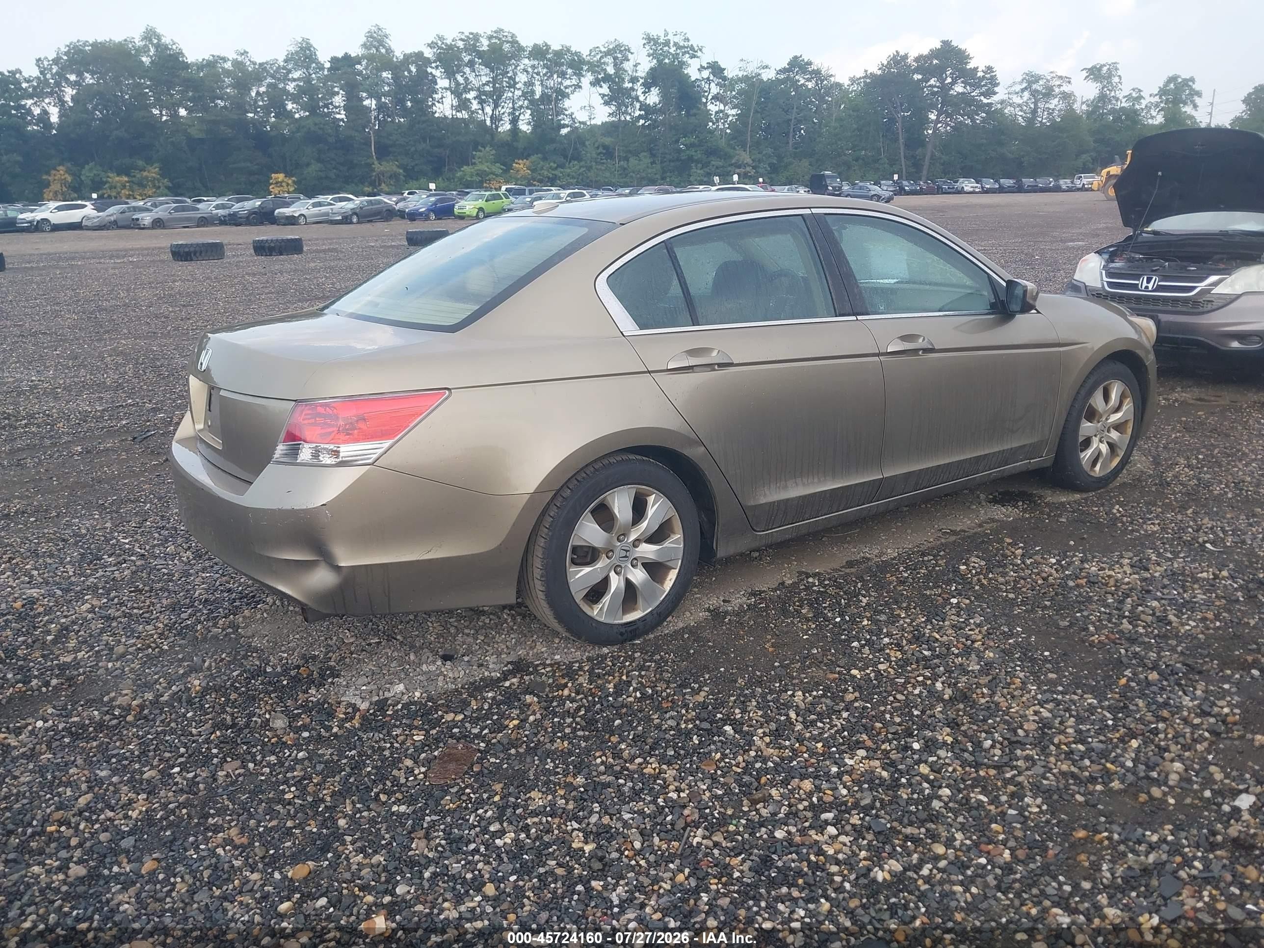 2009 Honda Accord 2.4 Ex-l Beige vin: 1HGCP268X9A121483