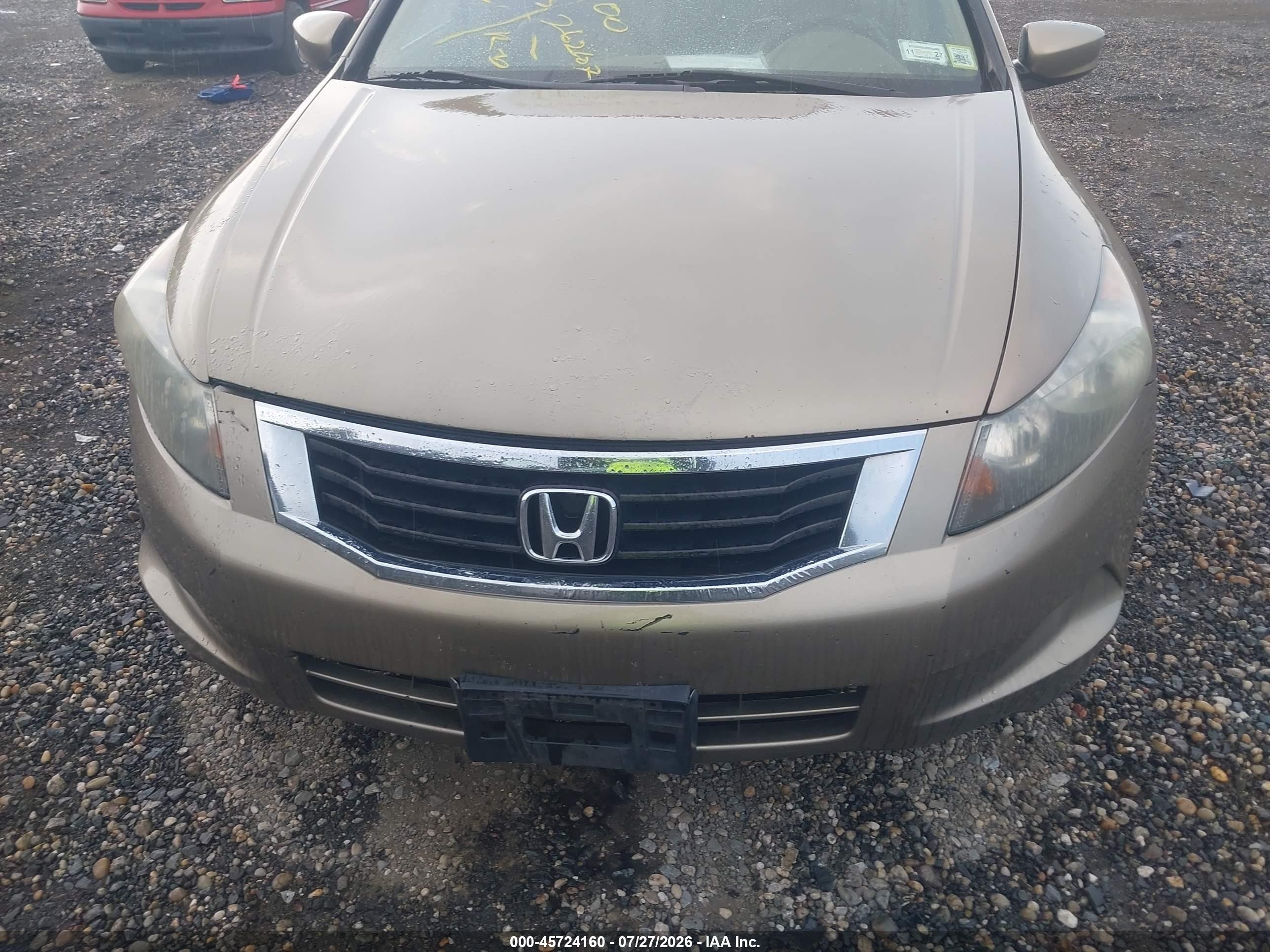 2009 Honda Accord 2.4 Ex-l Beige vin: 1HGCP268X9A121483