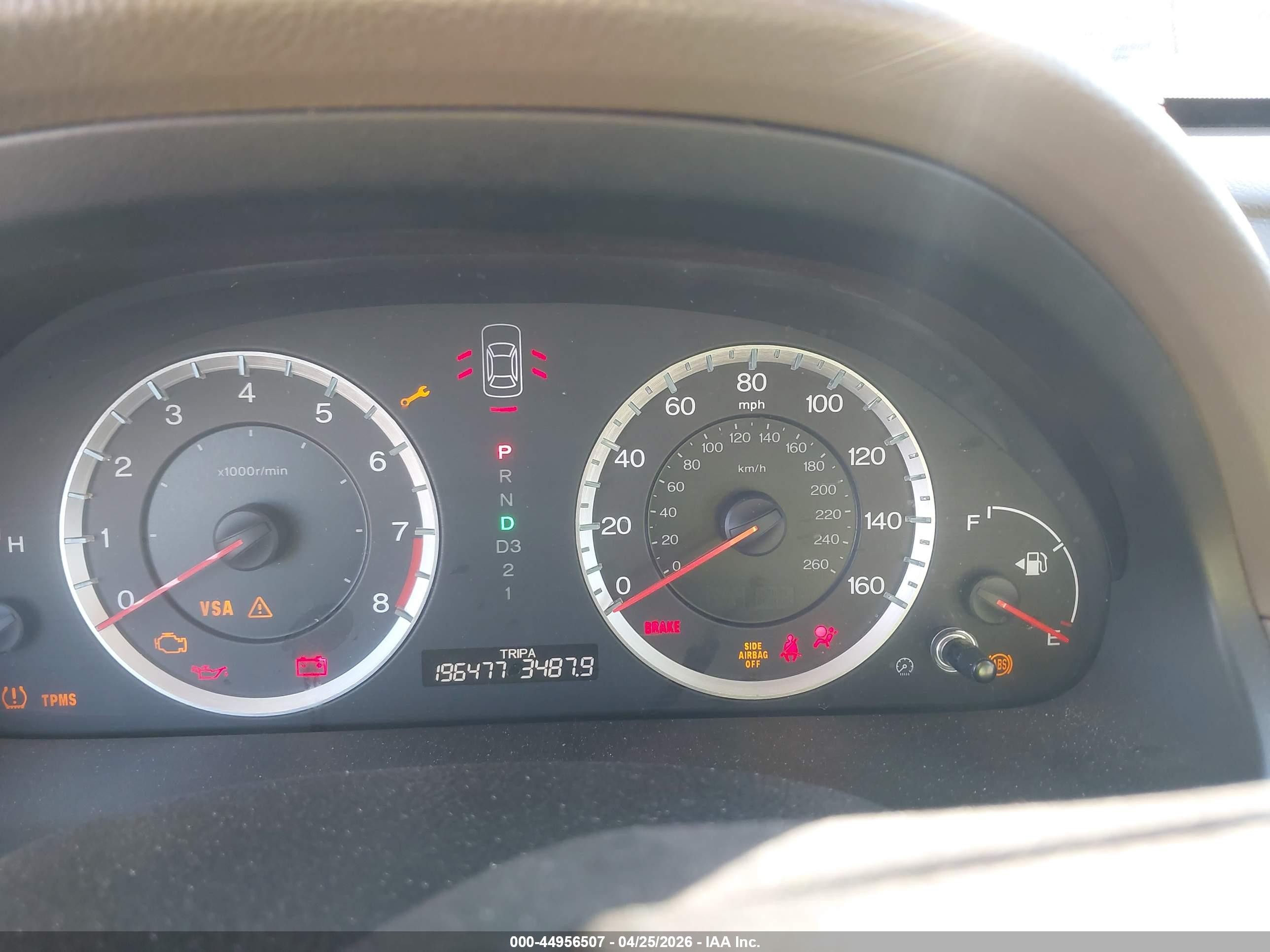 2009 Honda Accord 2.4 Ex-l Burgundy vin: 1HGCP268X9A143497