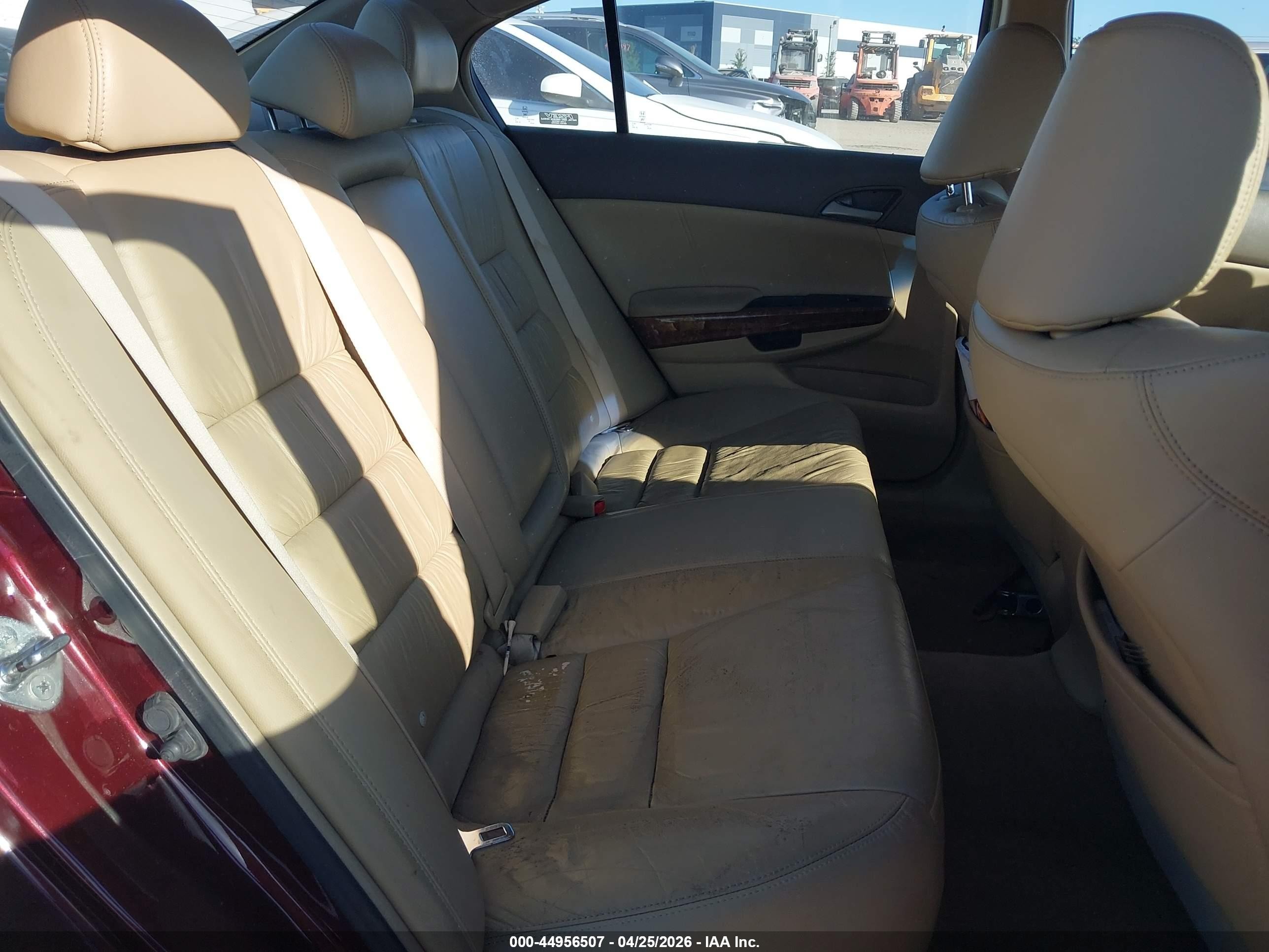 2009 Honda Accord 2.4 Ex-l Burgundy vin: 1HGCP268X9A143497