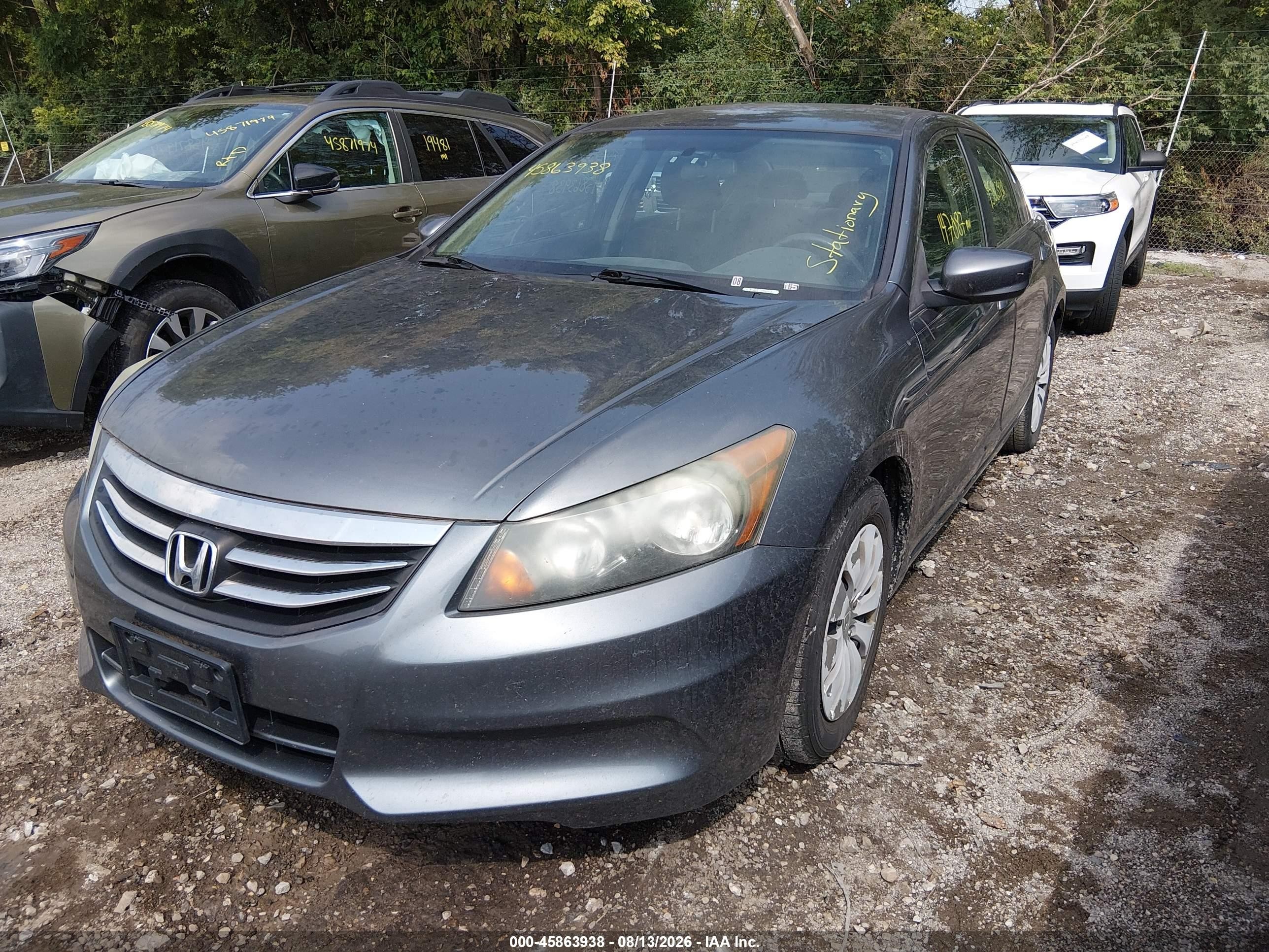 2011 Honda Accord 2.4 Lx Gray vin: 1HGCP2E30BA085248