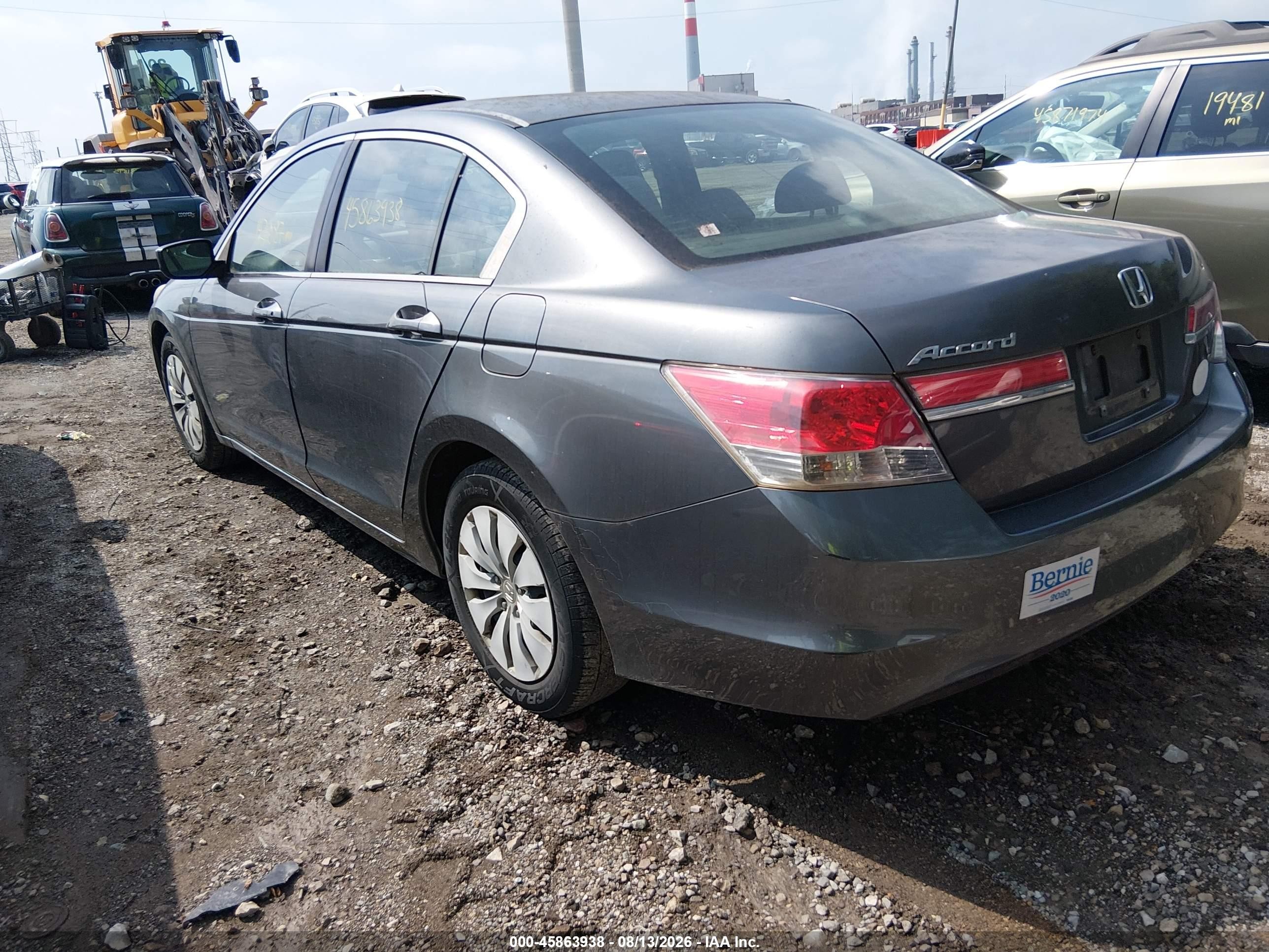 2011 Honda Accord 2.4 Lx Gray vin: 1HGCP2E30BA085248