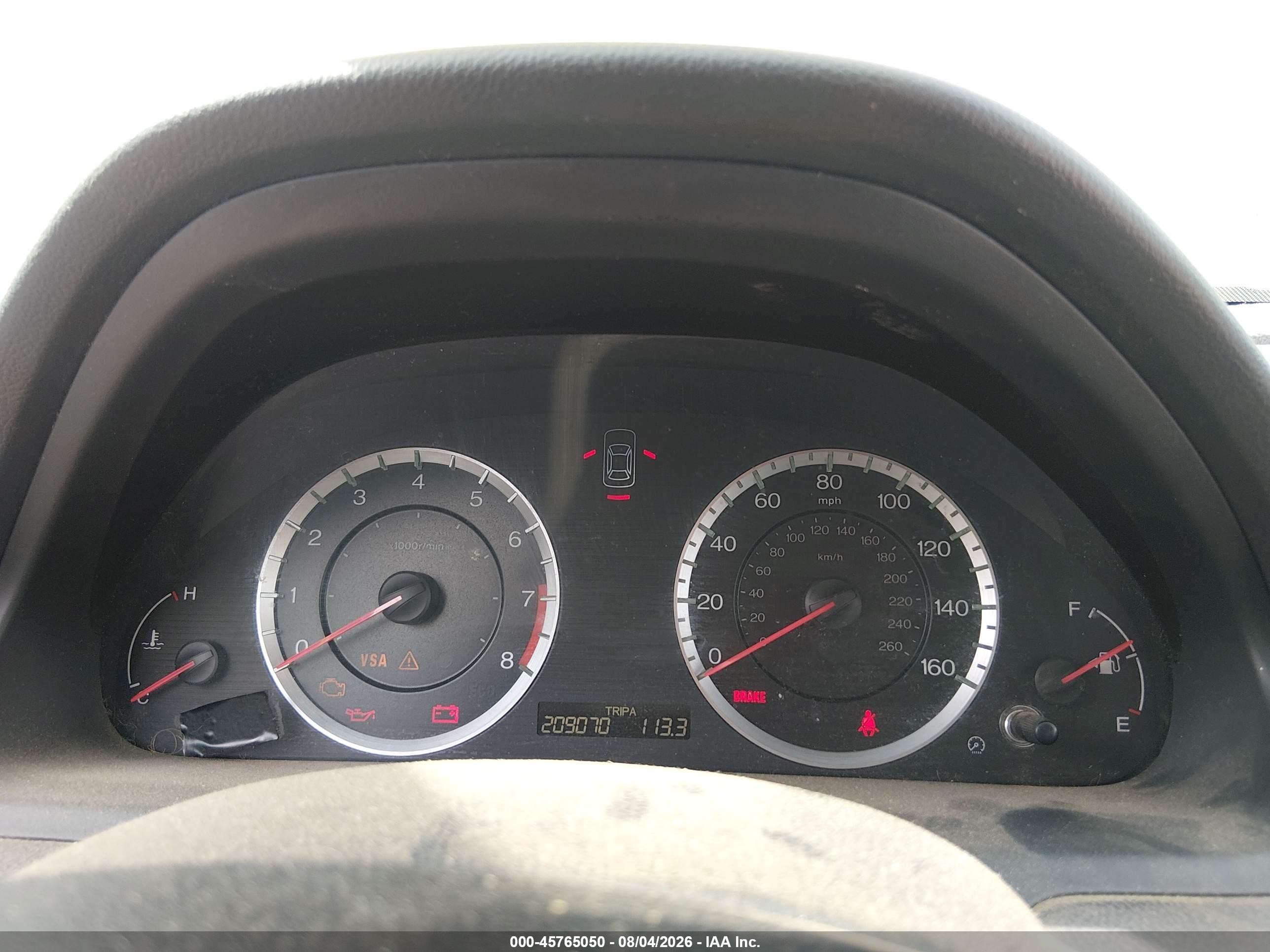 2010 Honda Accord 2.4 Lx Серый vin: 1HGCP2E32AA070927