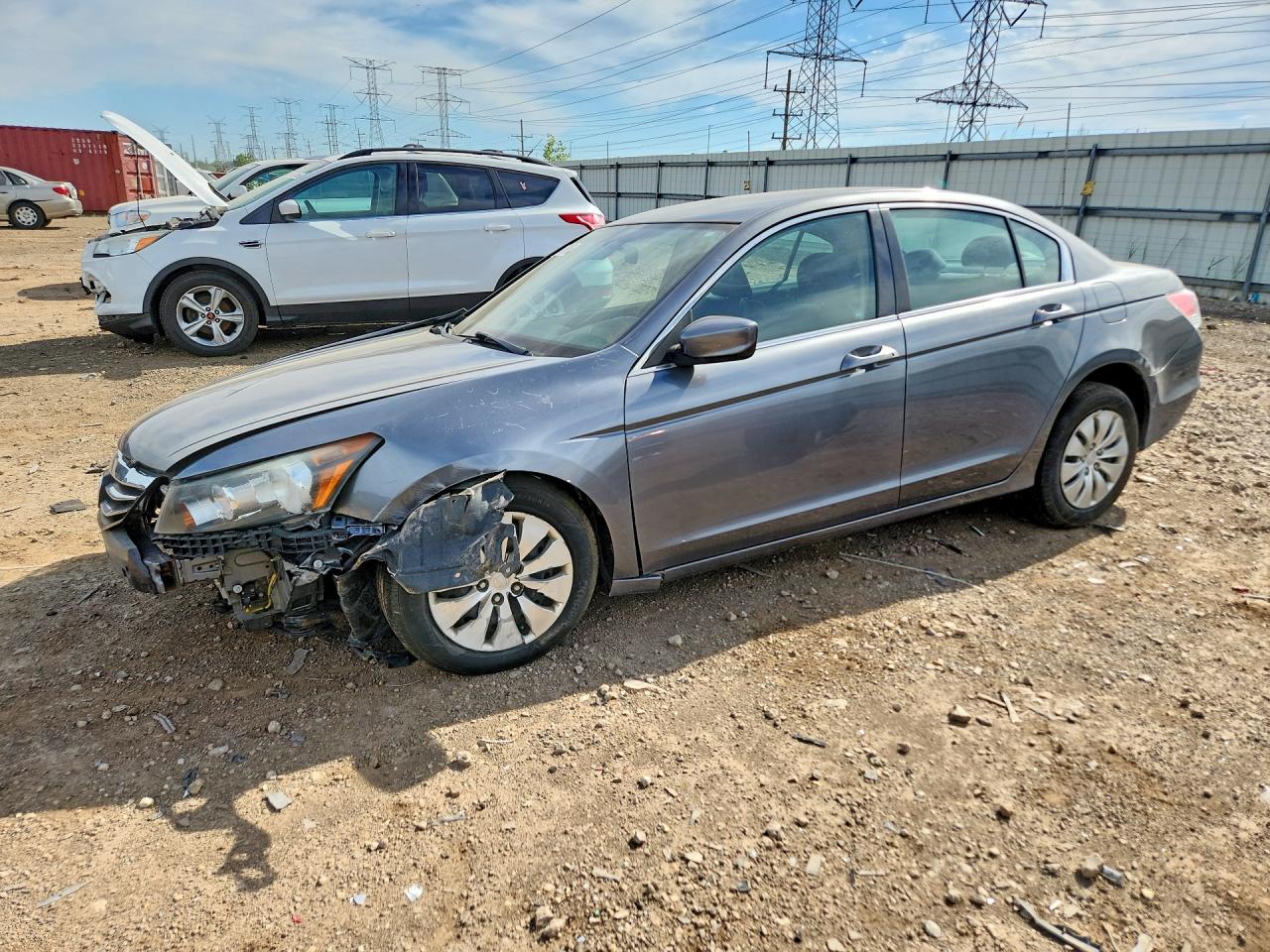 2011 Honda Accord Lx Gray vin: 1HGCP2E34BA009256