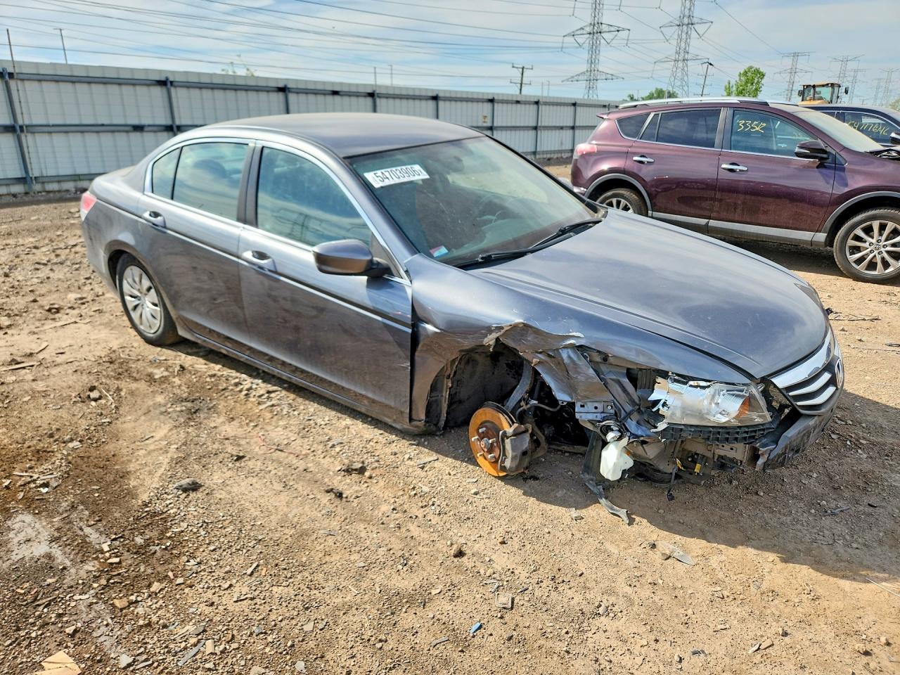 2011 Honda Accord Lx Gray vin: 1HGCP2E34BA009256