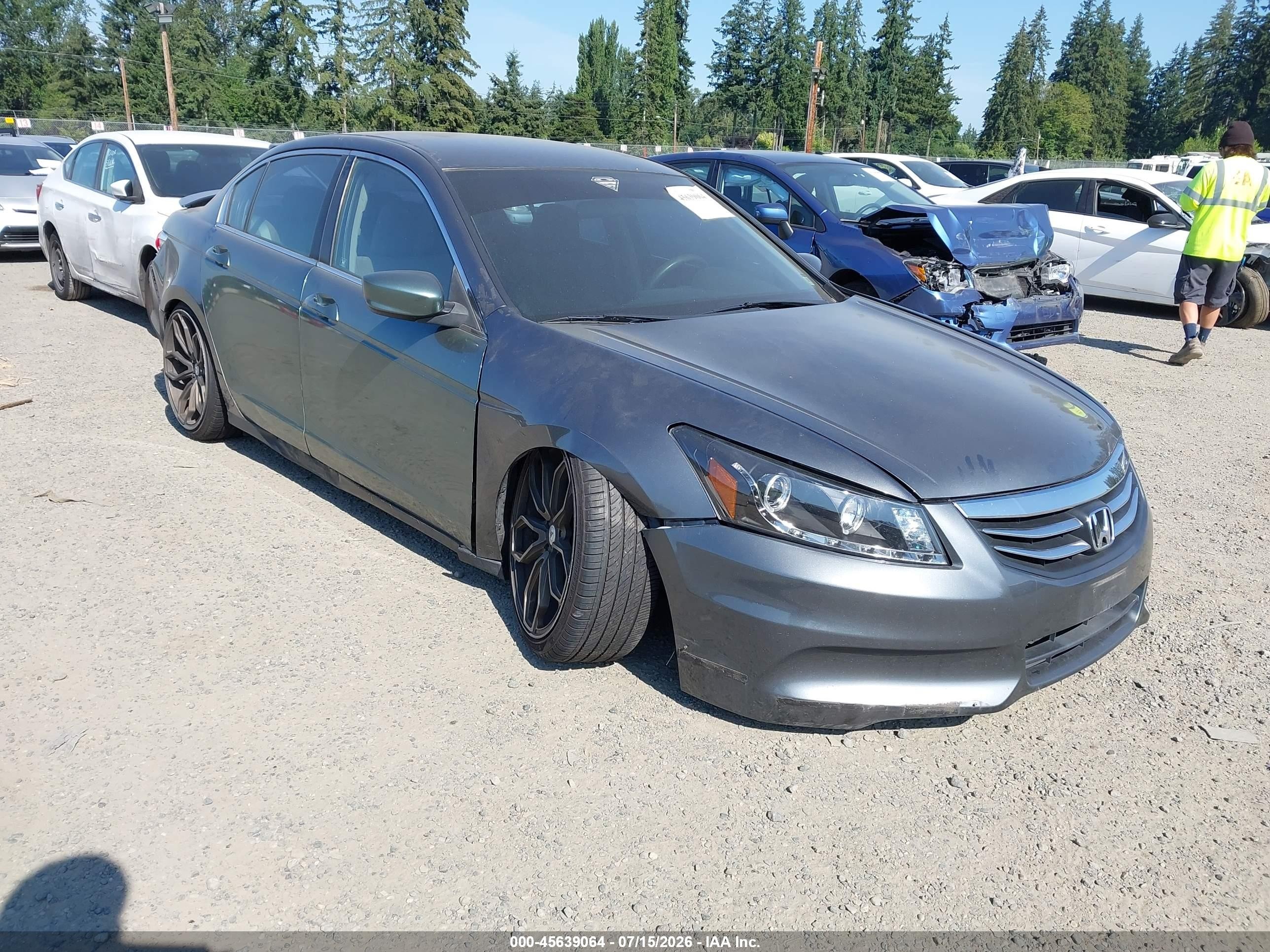 2011 Honda Accord 2.4 Lx Серый vin: 1HGCP2E35BA147002