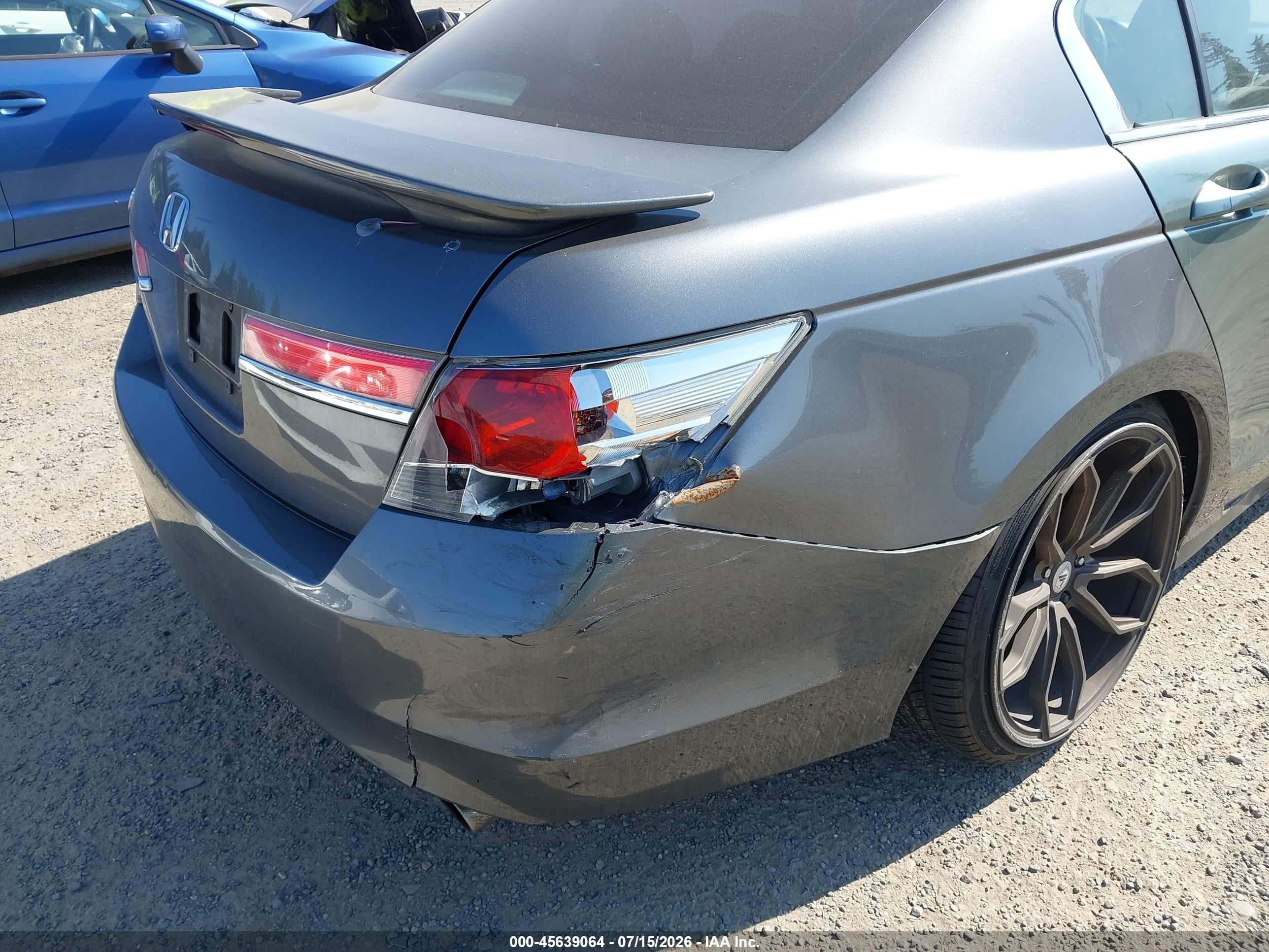 2011 Honda Accord 2.4 Lx Серый vin: 1HGCP2E35BA147002