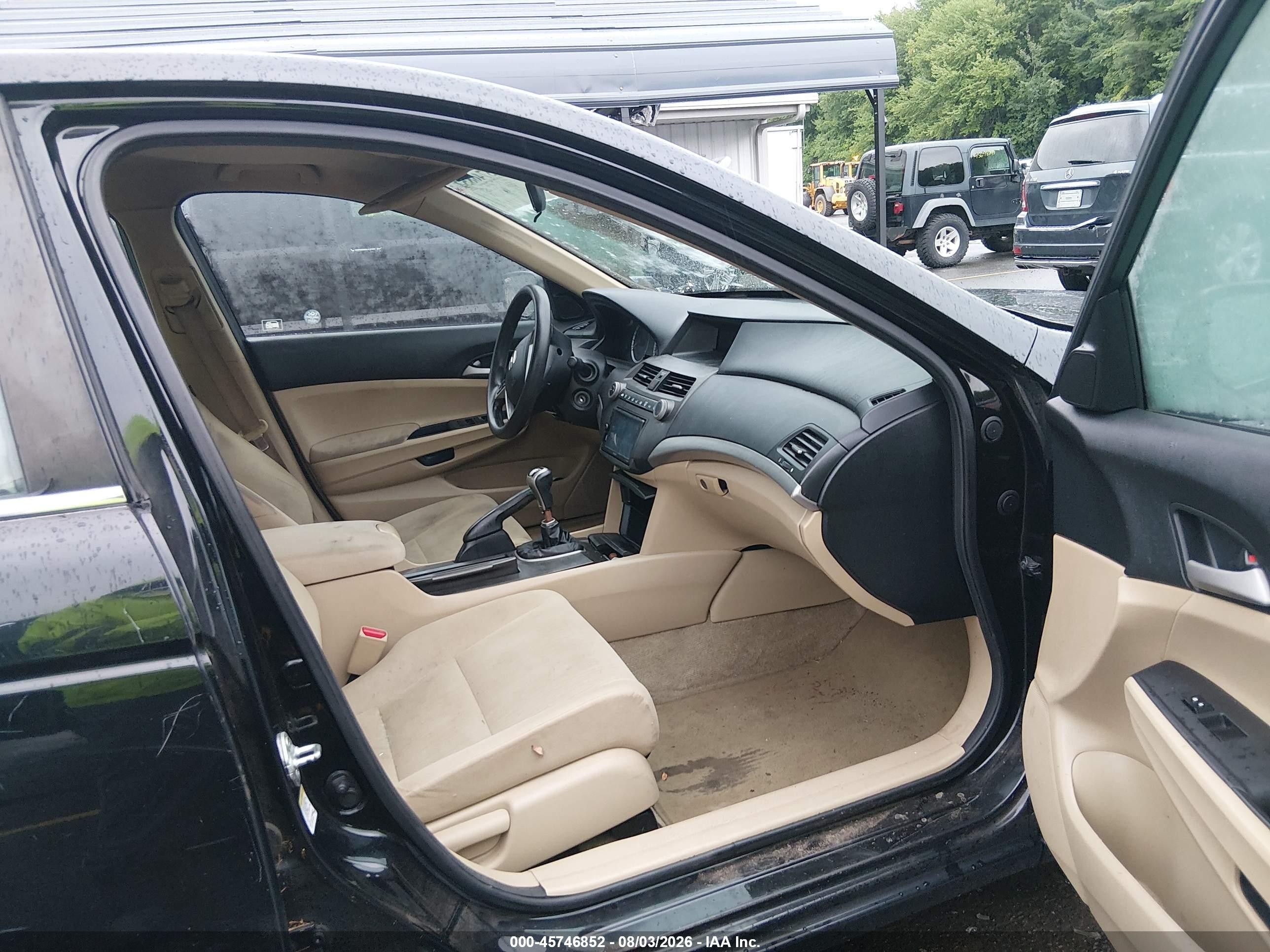 2012 Honda Accord 2.4 Lx Black vin: 1HGCP2E38CA063807
