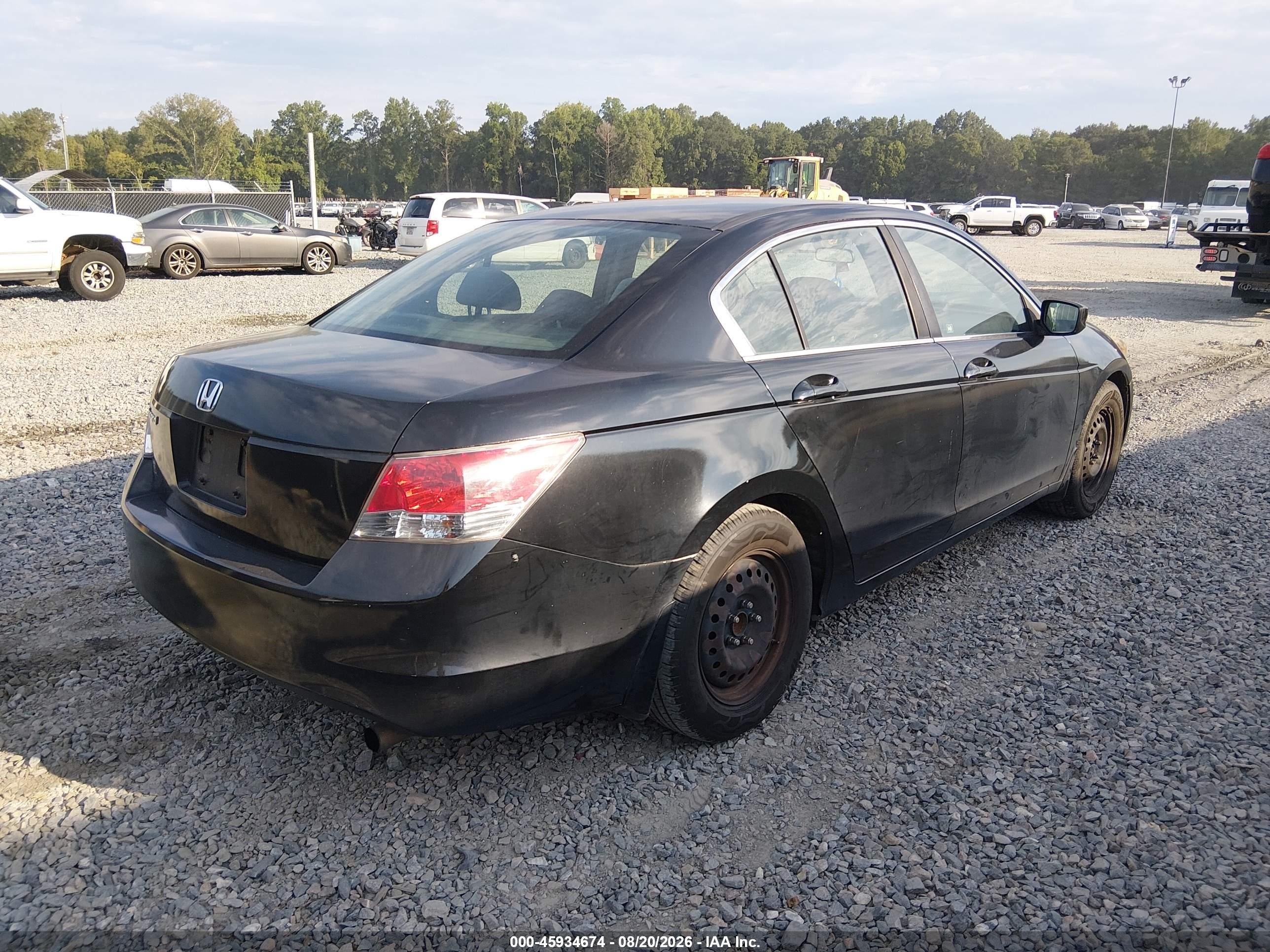 2010 Honda Accord 2.4 Lx Black vin: 1HGCP2E39AA124708