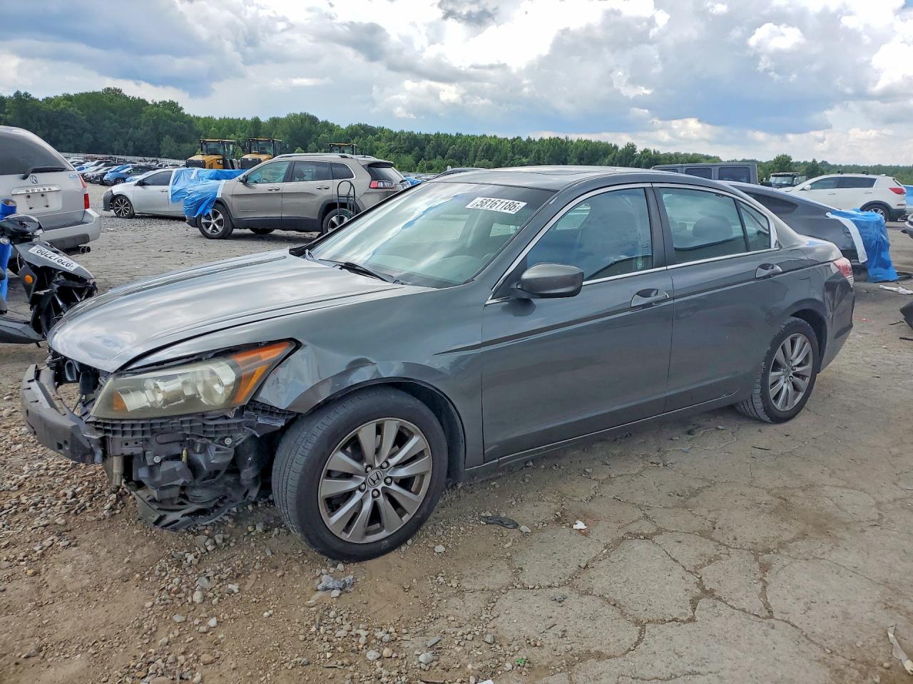 2011 Honda Accord Ex Серый vin: 1HGCP2E72BA047782