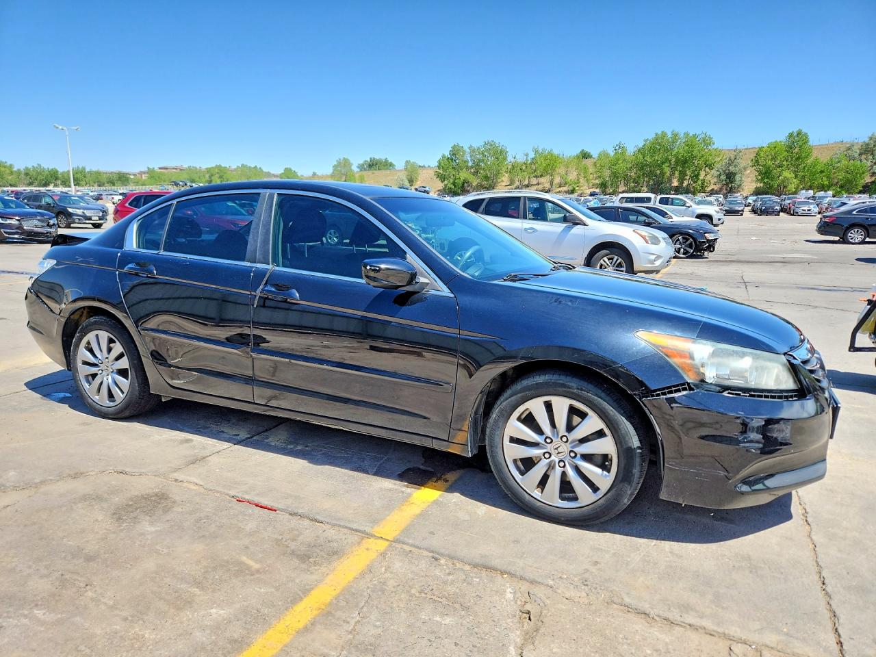2012 Honda Accord Ex Black vin: 1HGCP2E78CA166194