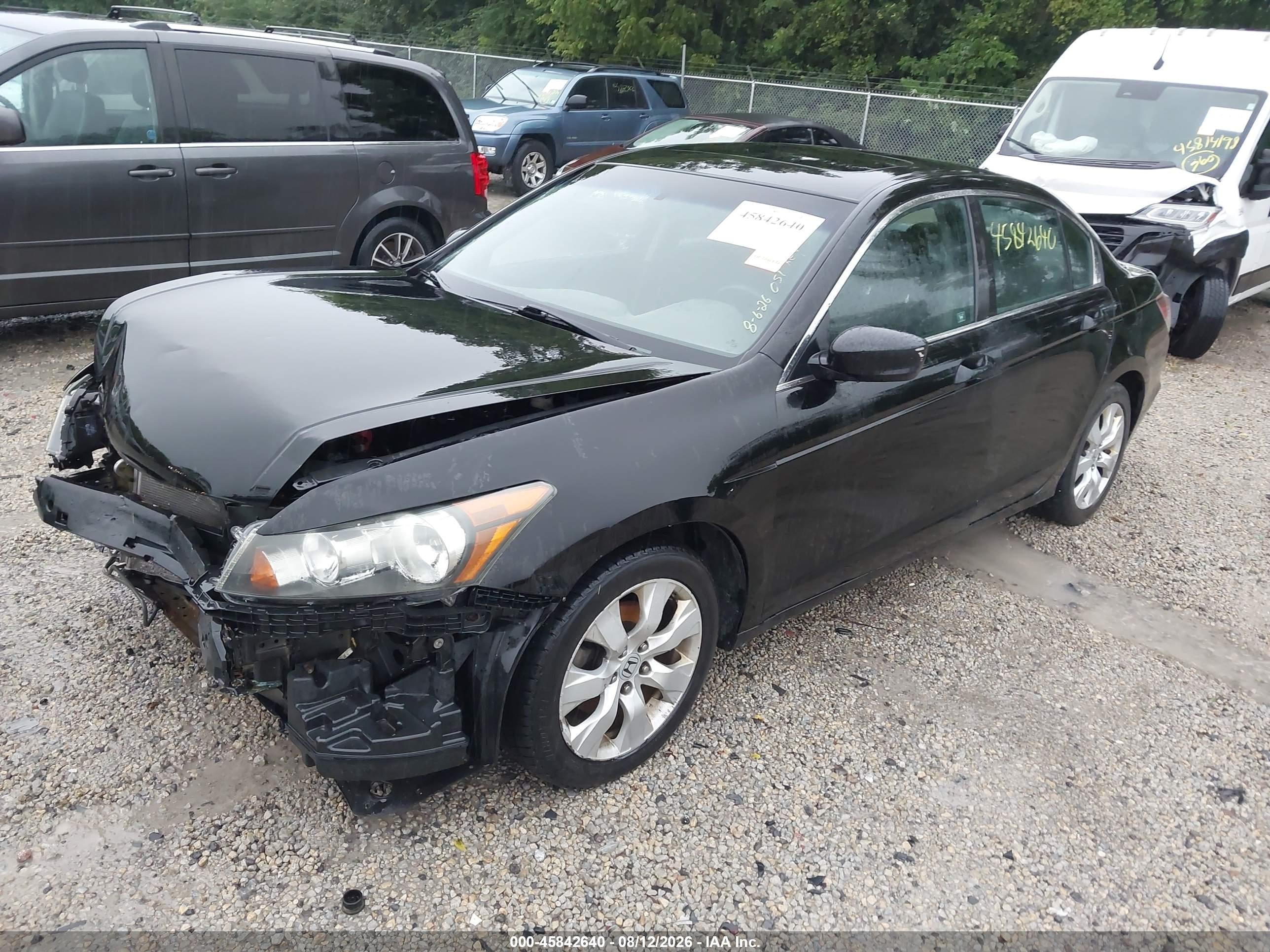 2010 Honda Accord 2.4 Ex Черный vin: 1HGCP2E7XAA087011
