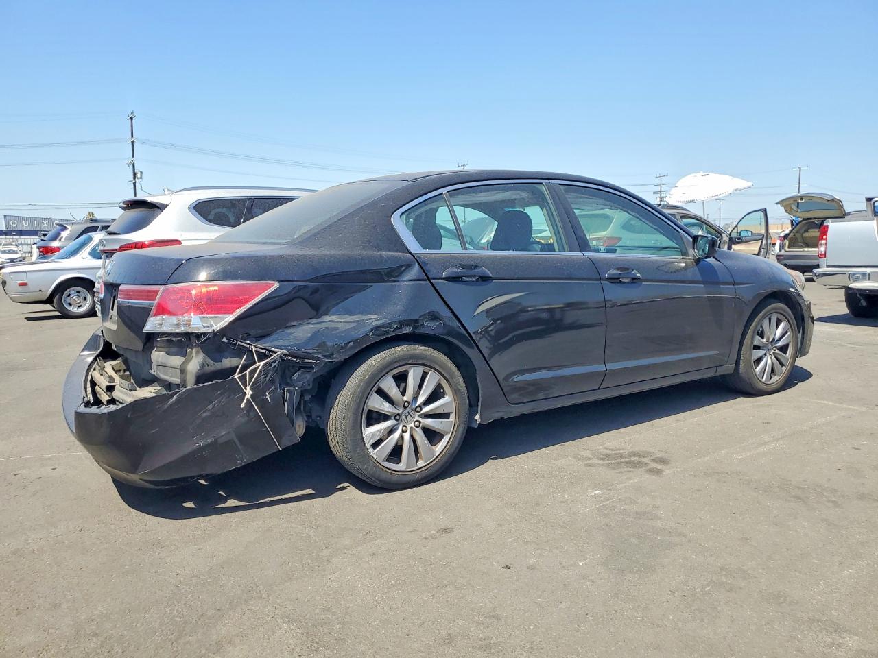 2011 Honda Accord Ex Black vin: 1HGCP2E7XBA129484