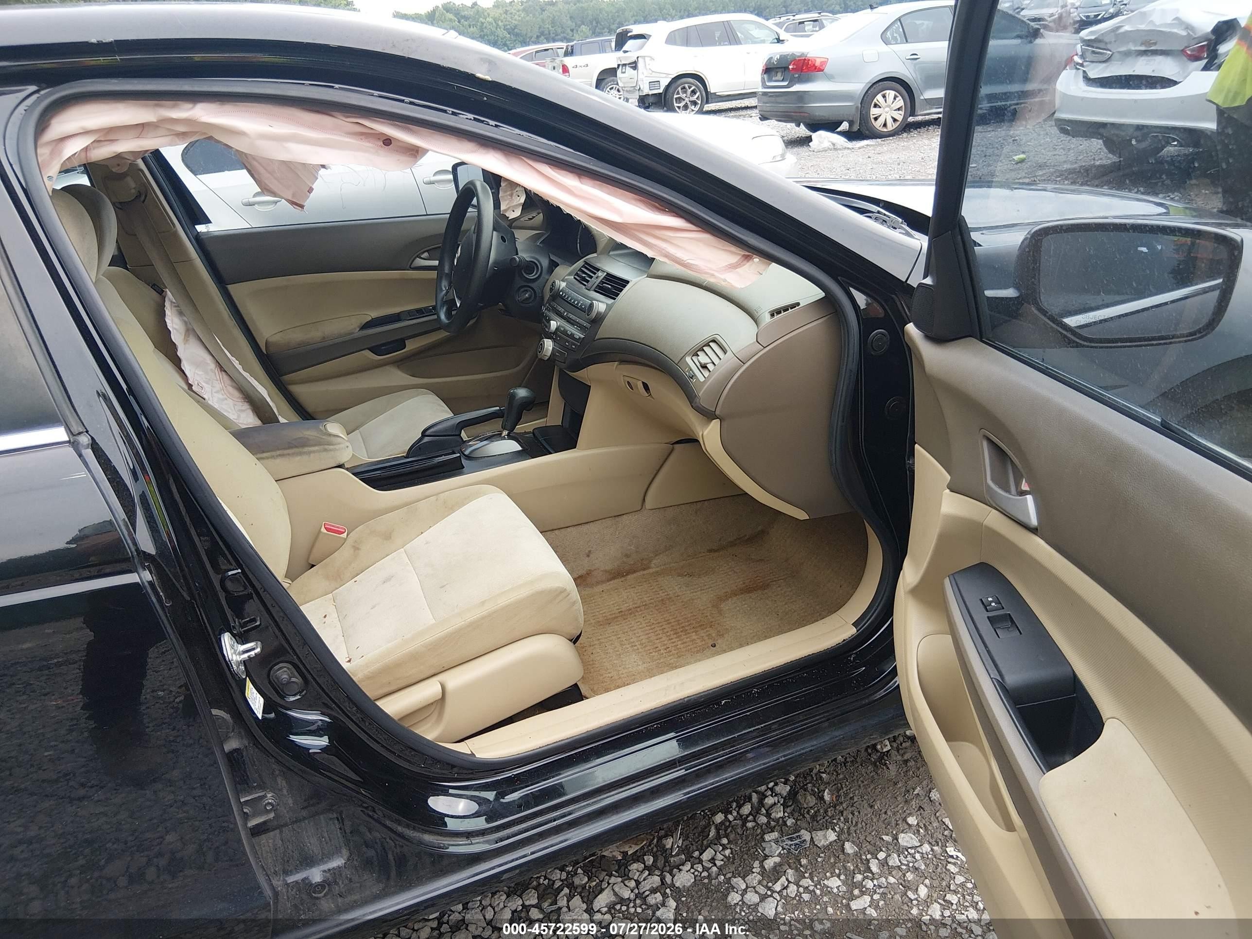 2010 Honda Accord 2.4 Lx Черный vin: 1HGCP2F30AA008554