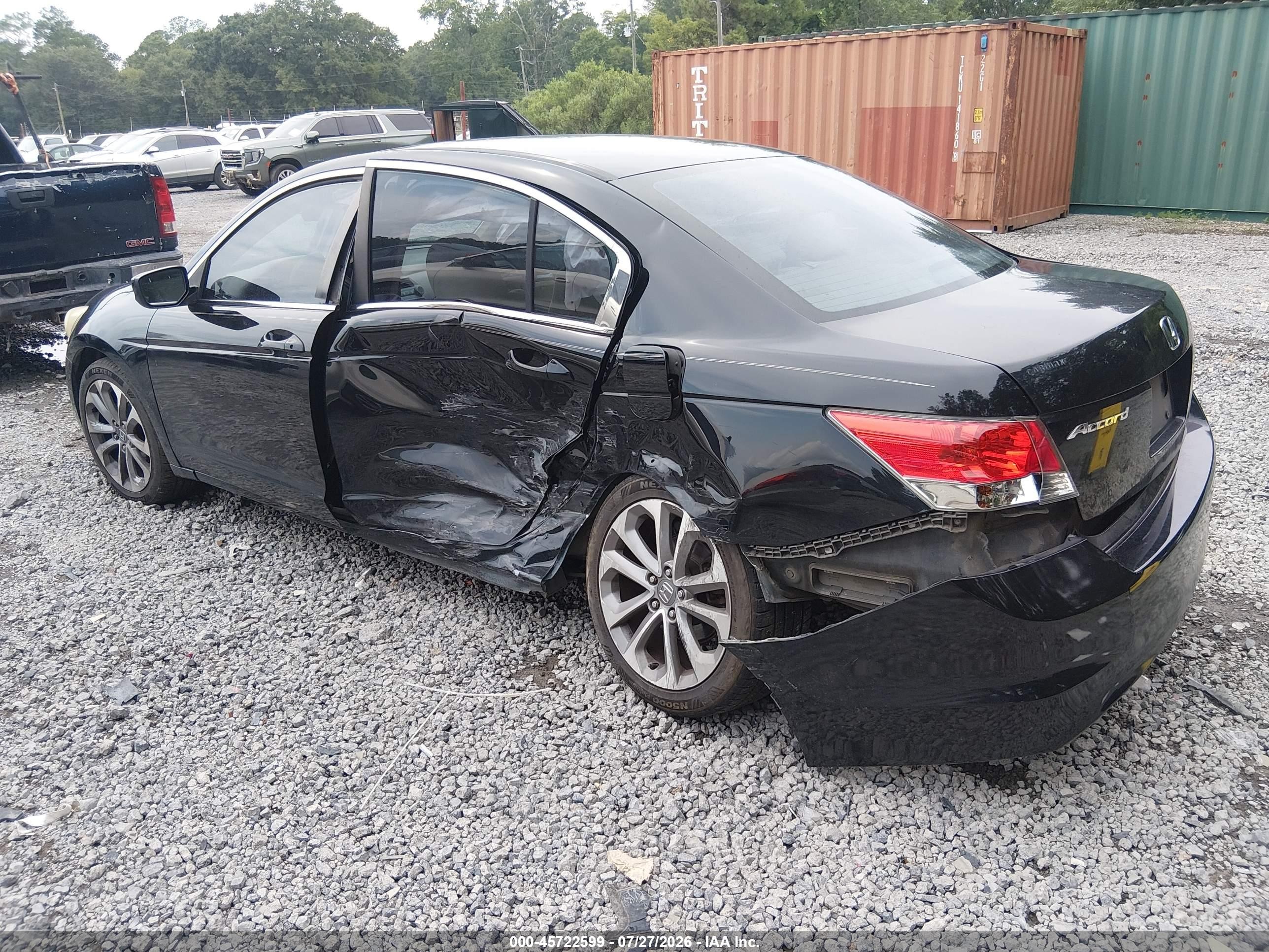 2010 Honda Accord 2.4 Lx Черный vin: 1HGCP2F30AA008554