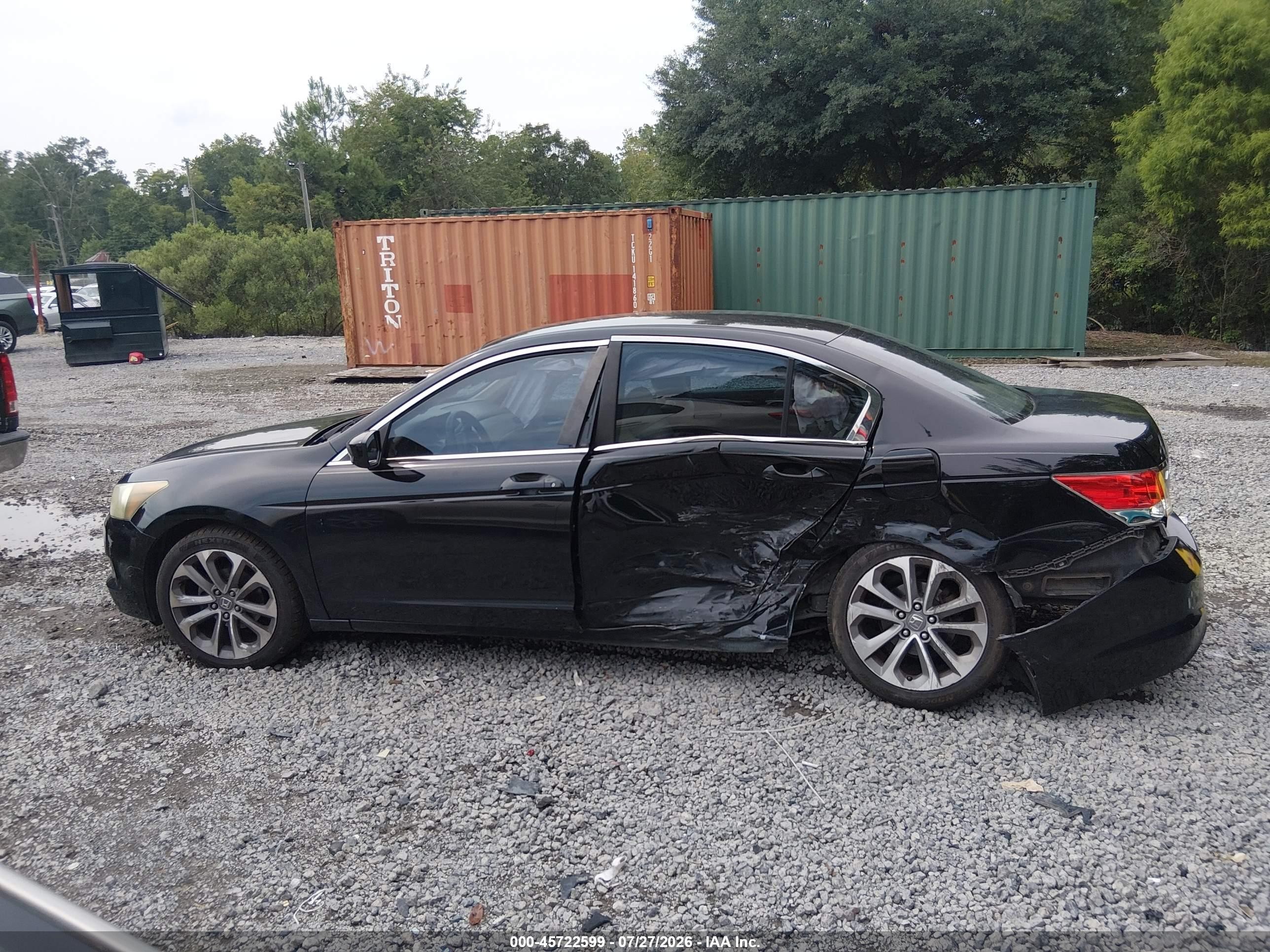 2010 Honda Accord 2.4 Lx Черный vin: 1HGCP2F30AA008554