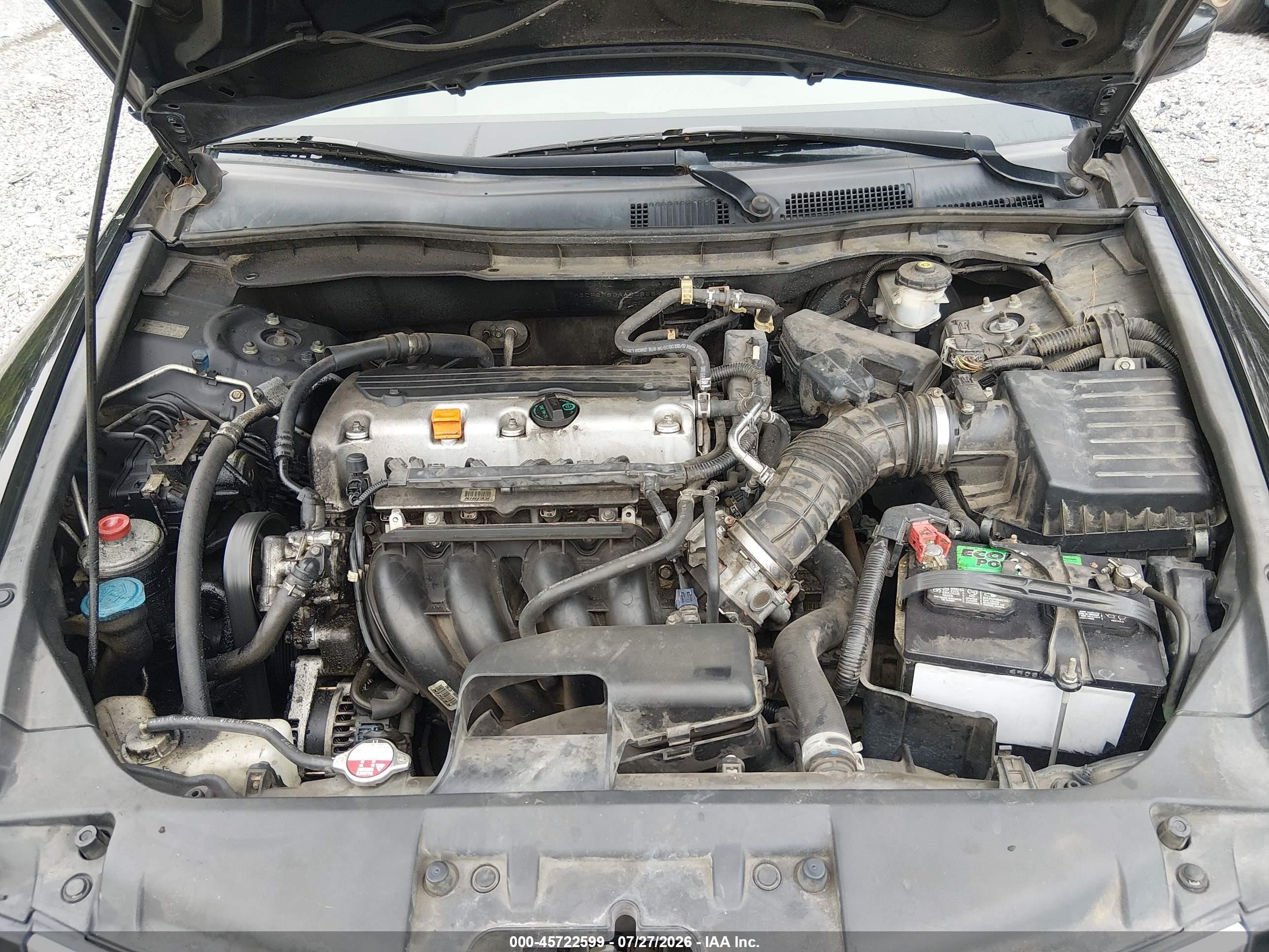 2010 Honda Accord 2.4 Lx Черный vin: 1HGCP2F30AA008554