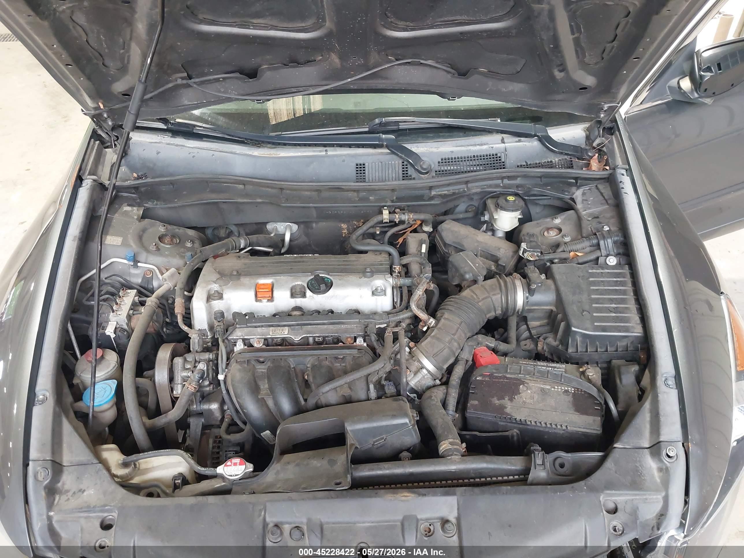 2010 Honda Accord 2.4 Lx Gray vin: 1HGCP2F30AA008795