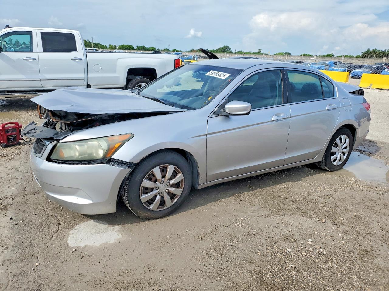 2010 Honda Accord Lx Silver vin: 1HGCP2F30AA021207