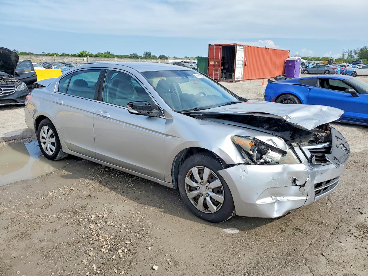 2010 Honda Accord Lx Silver vin: 1HGCP2F30AA021207