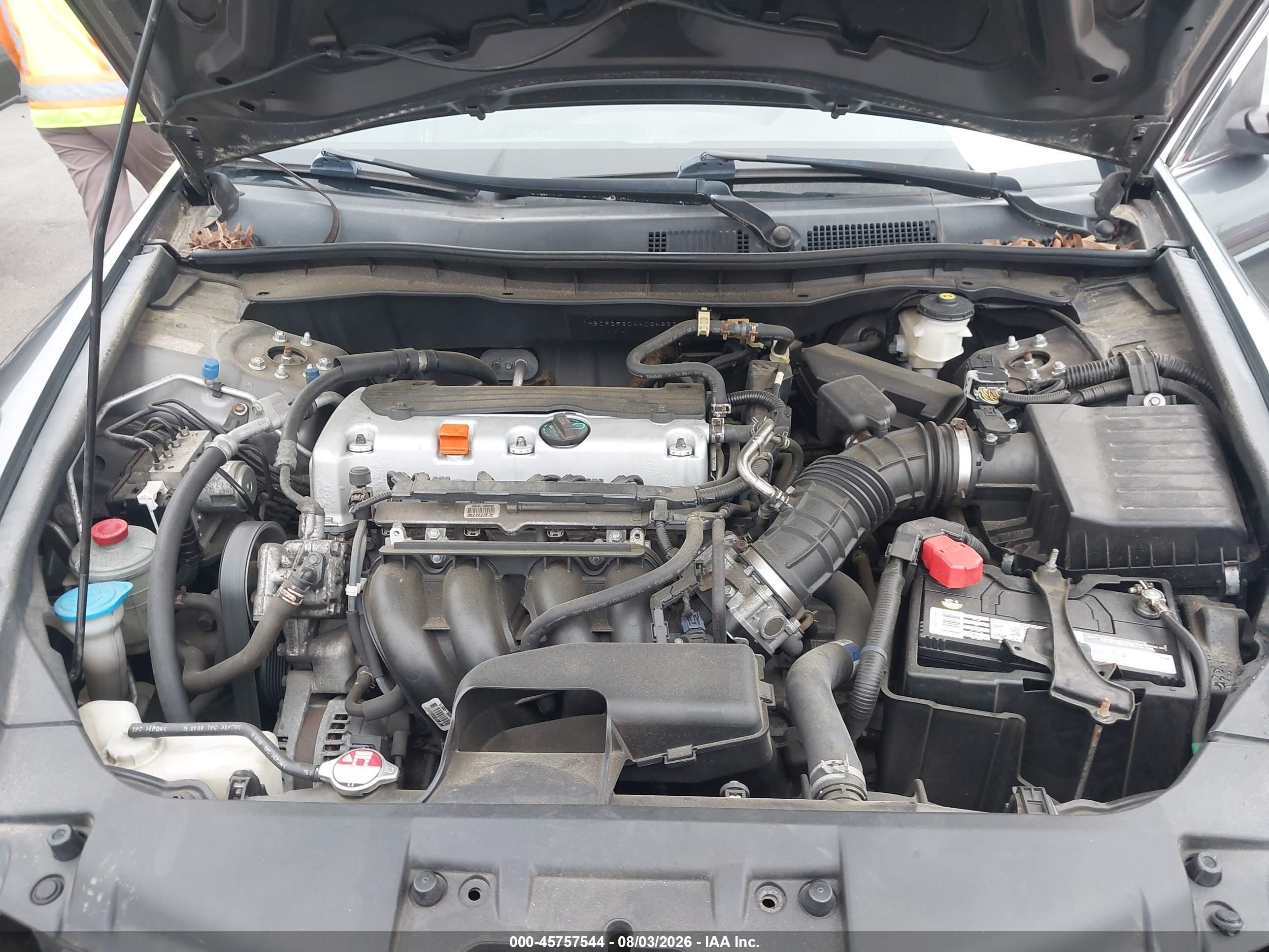 2010 Honda Accord 2.4 Lx Gray vin: 1HGCP2F30AA034863