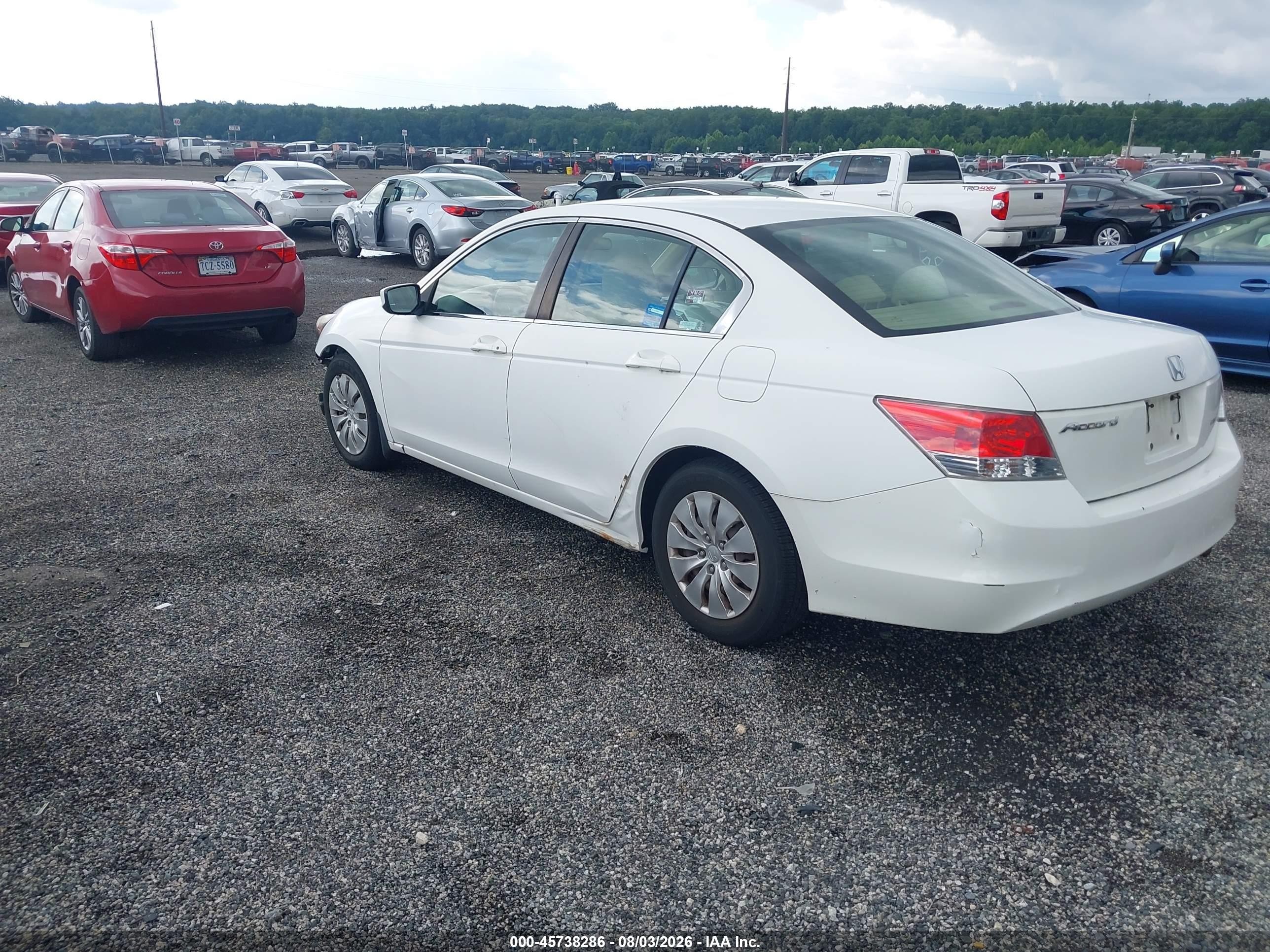 2010 Honda Accord 2.4 Lx Белый vin: 1HGCP2F30AA087689