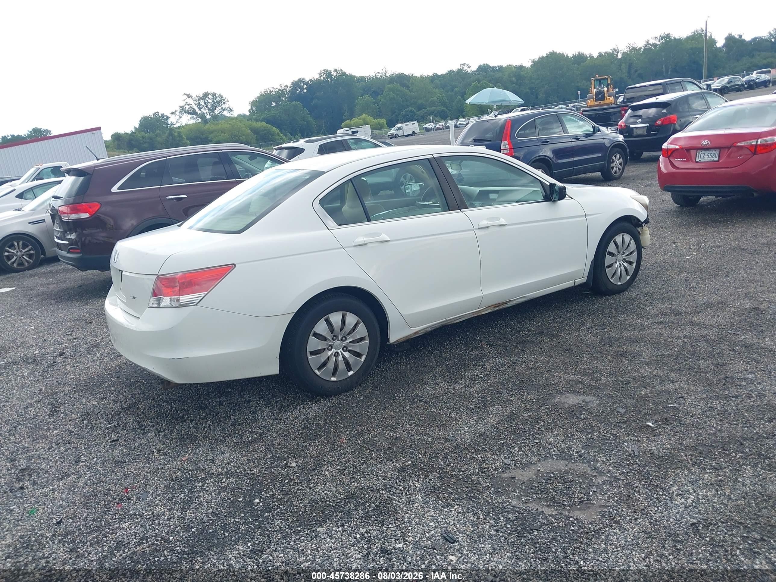 2010 Honda Accord 2.4 Lx Белый vin: 1HGCP2F30AA087689