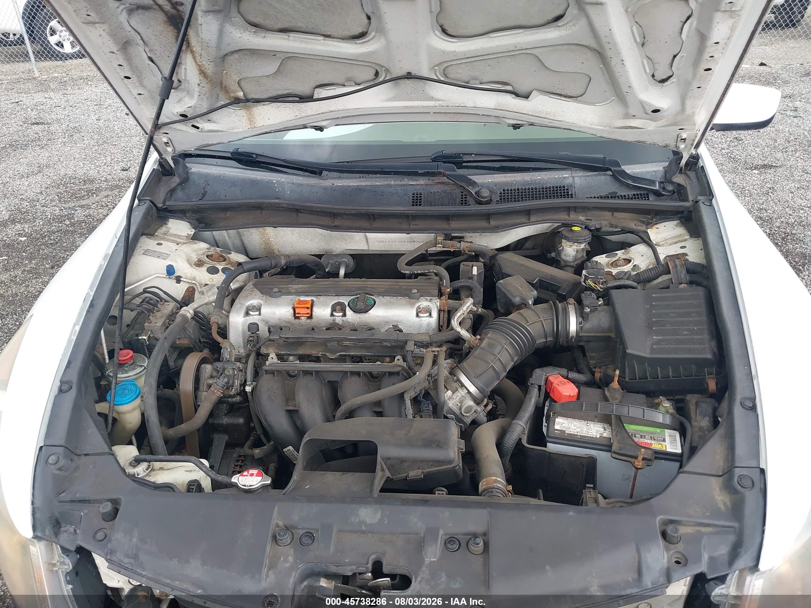 2010 Honda Accord 2.4 Lx Белый vin: 1HGCP2F30AA087689