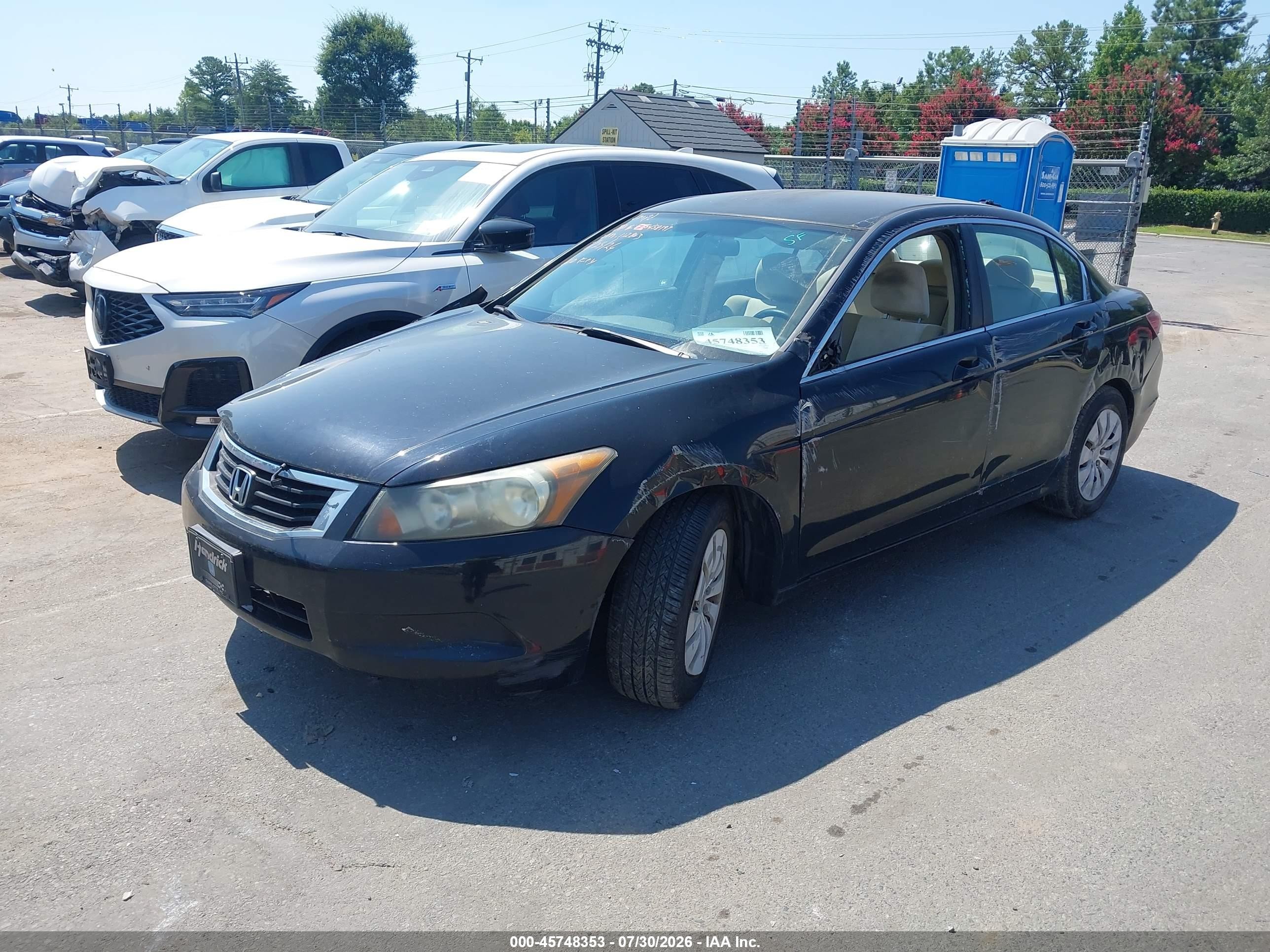 2010 Honda Accord 2.4 Lx Black vin: 1HGCP2F30AA112803
