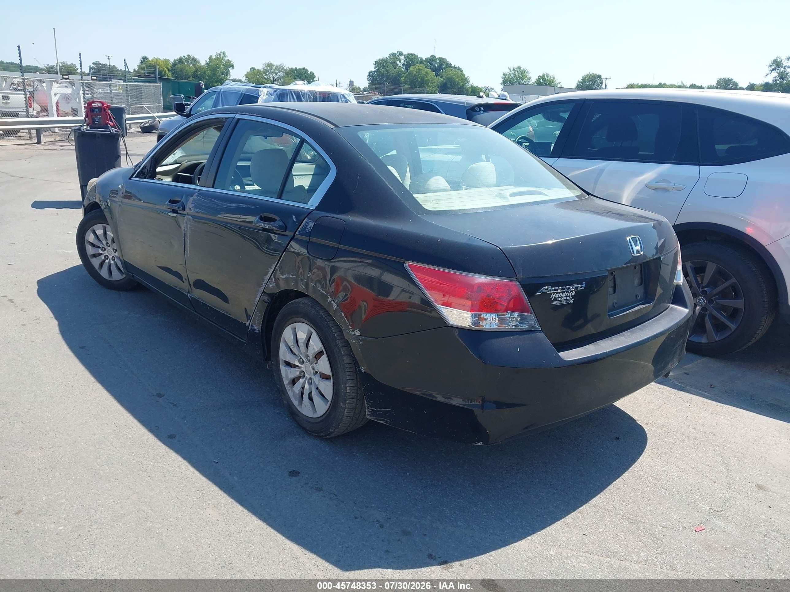 2010 Honda Accord 2.4 Lx Black vin: 1HGCP2F30AA112803