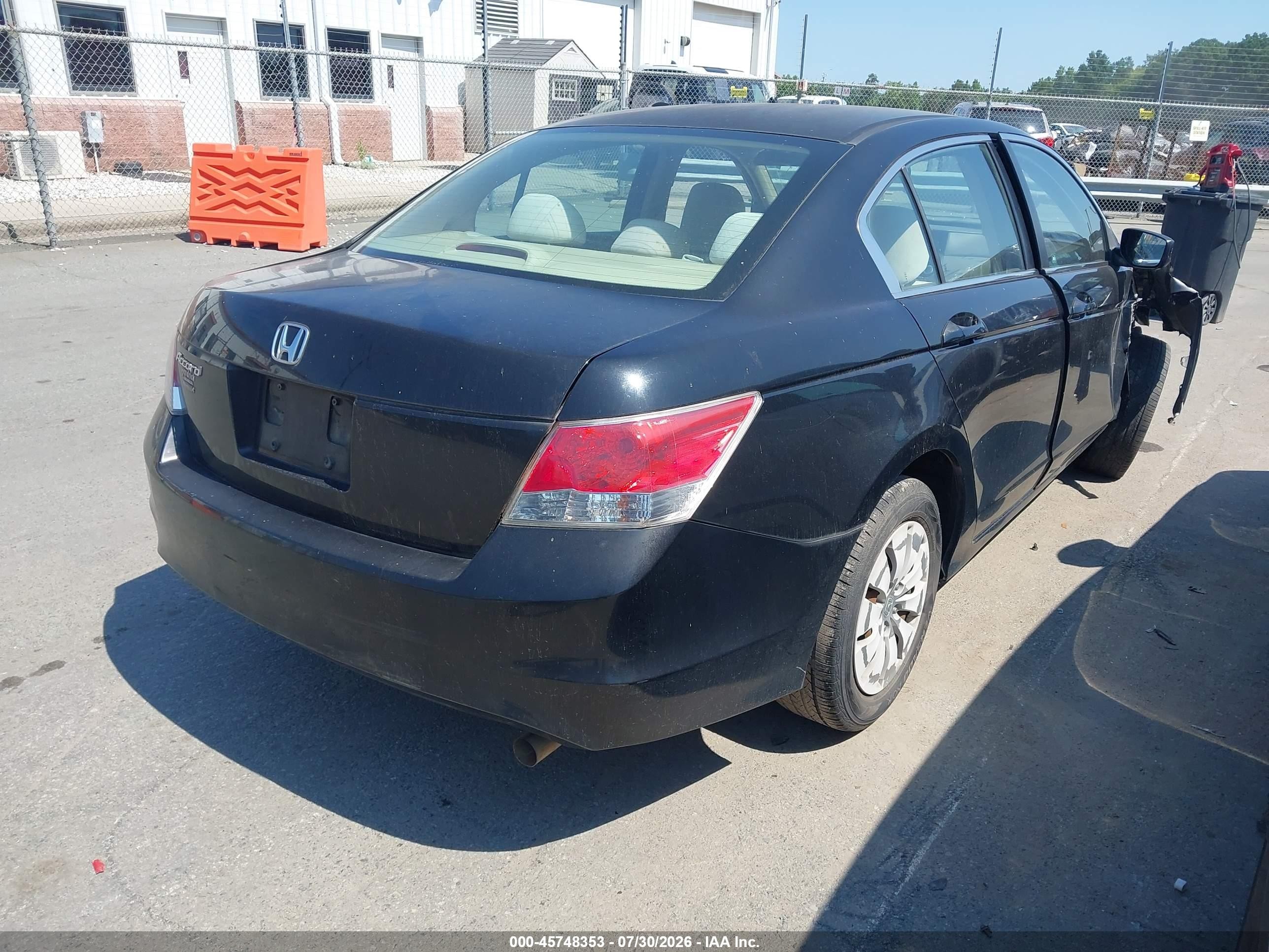 2010 Honda Accord 2.4 Lx Black vin: 1HGCP2F30AA112803