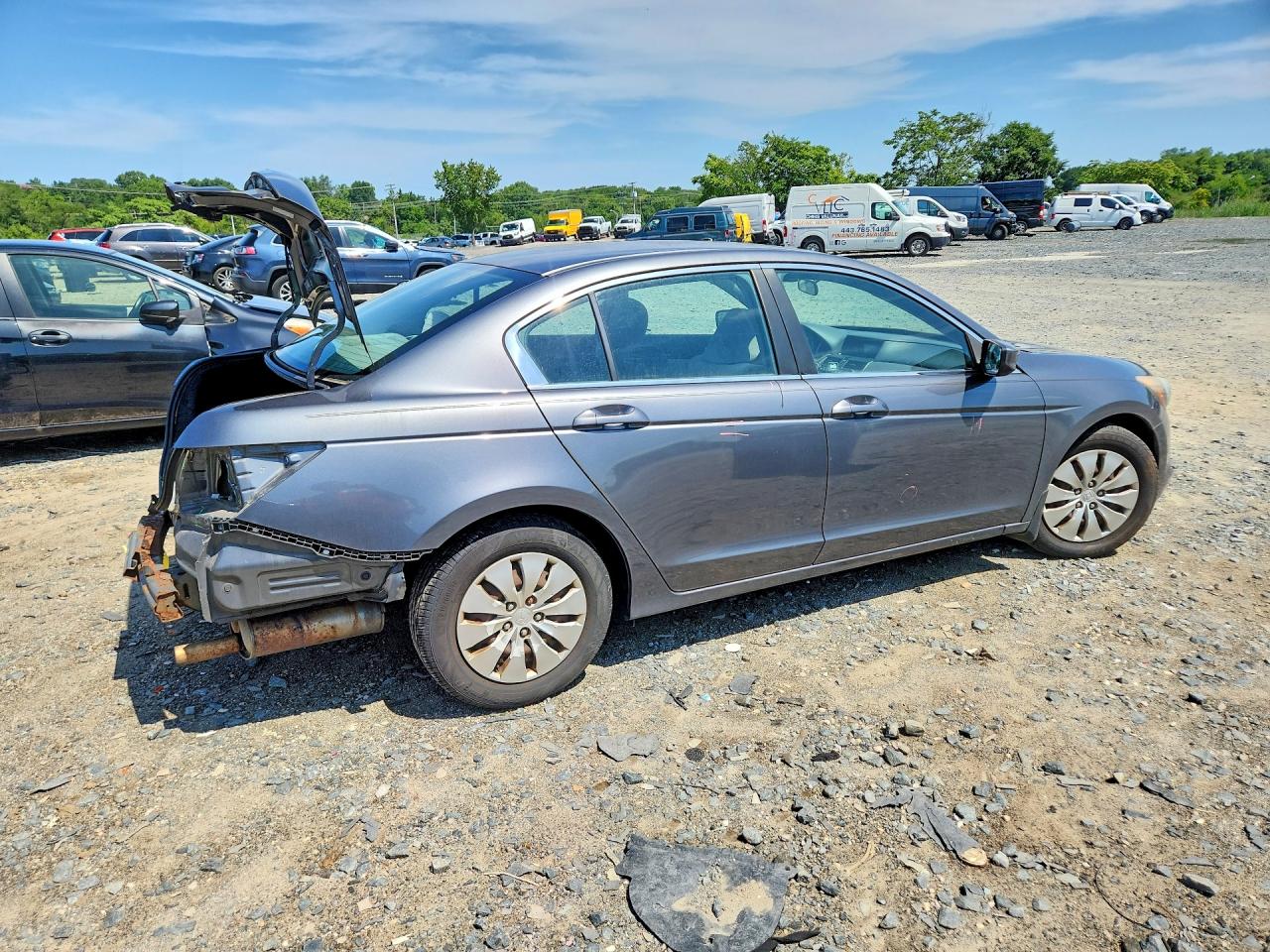 2010 Honda Accord Lx Gray vin: 1HGCP2F30AA120593