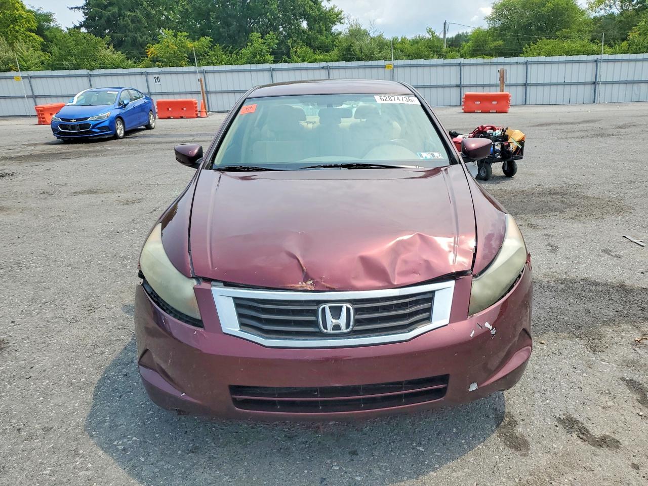 2010 Honda Accord Lx Burgundy vin: 1HGCP2F30AA159619