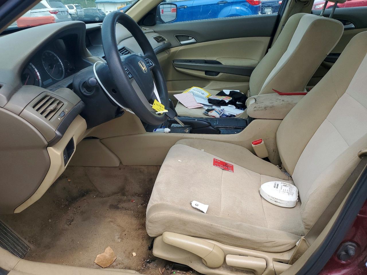 2010 Honda Accord Lx Burgundy vin: 1HGCP2F30AA159619