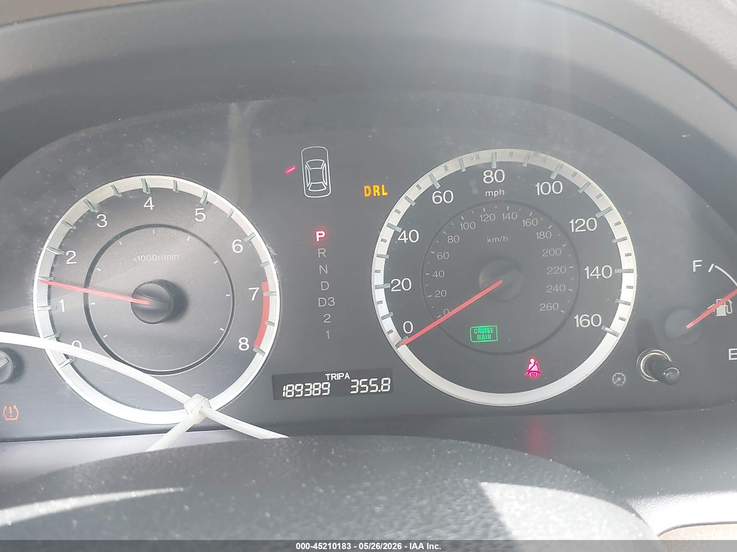 2010 Honda Accord 2.4 Lx Red vin: 1HGCP2F30AA171155