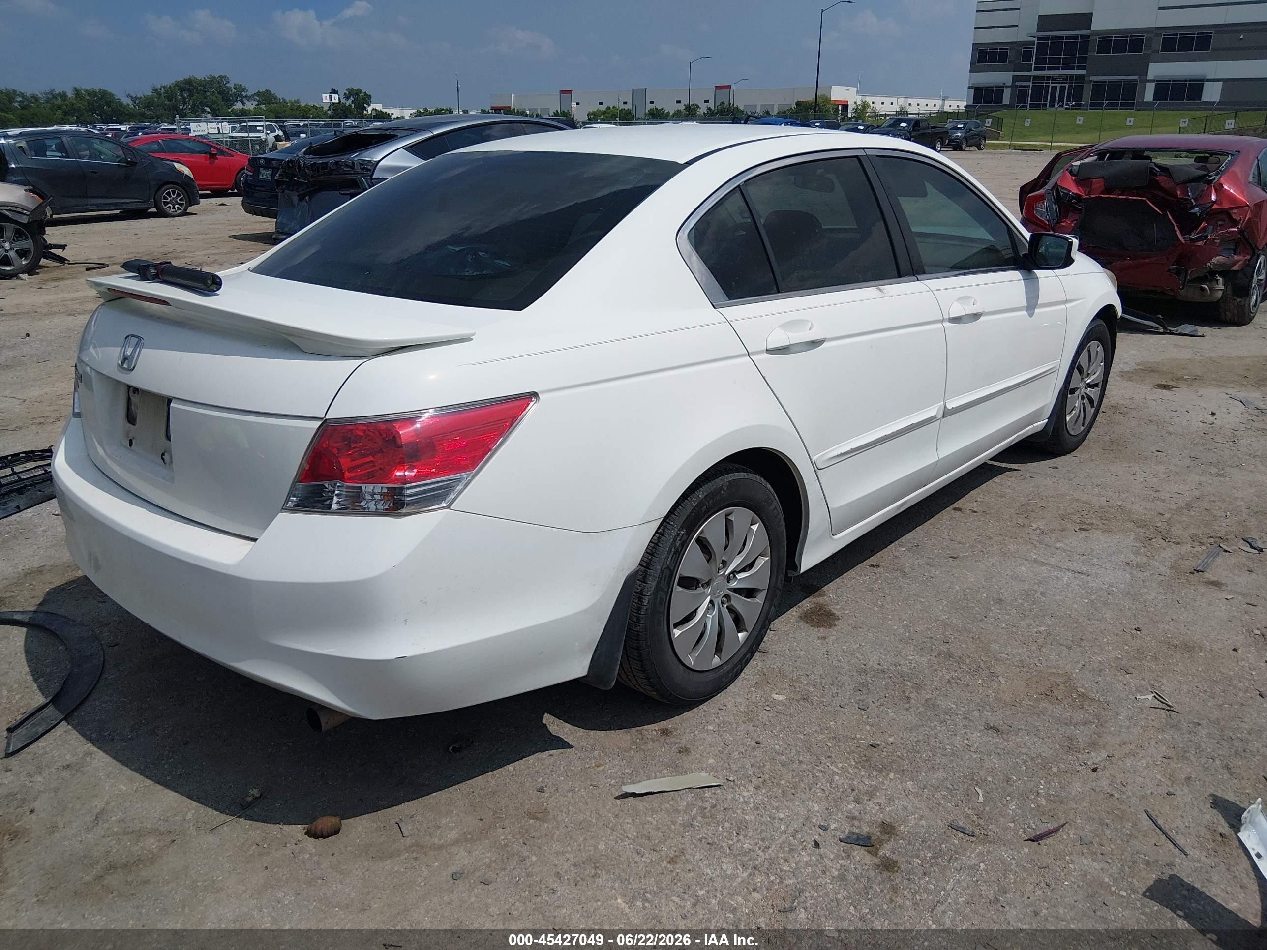 2010 Honda Accord 2.4 Lx Белый vin: 1HGCP2F30AA186304