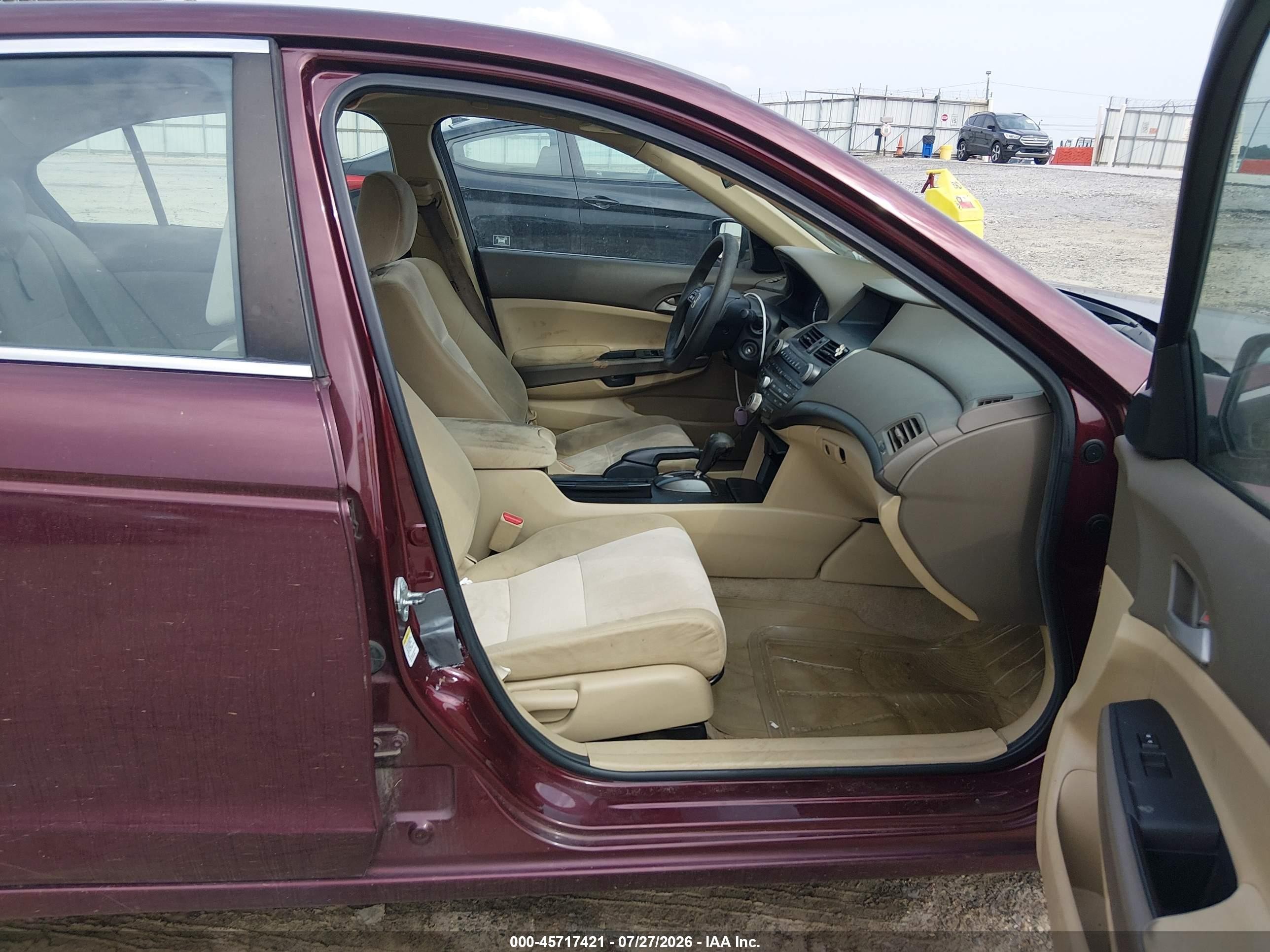 2010 Honda Accord 2.4 Lx Maroon vin: 1HGCP2F30AA190627