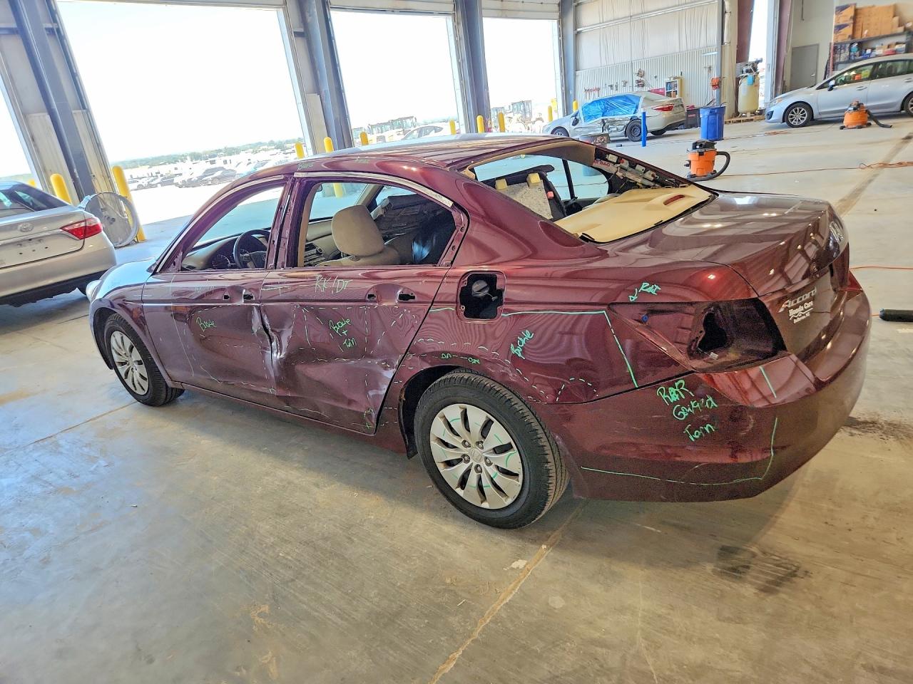 2010 Honda Accord Lx Burgundy vin: 1HGCP2F30AA198260