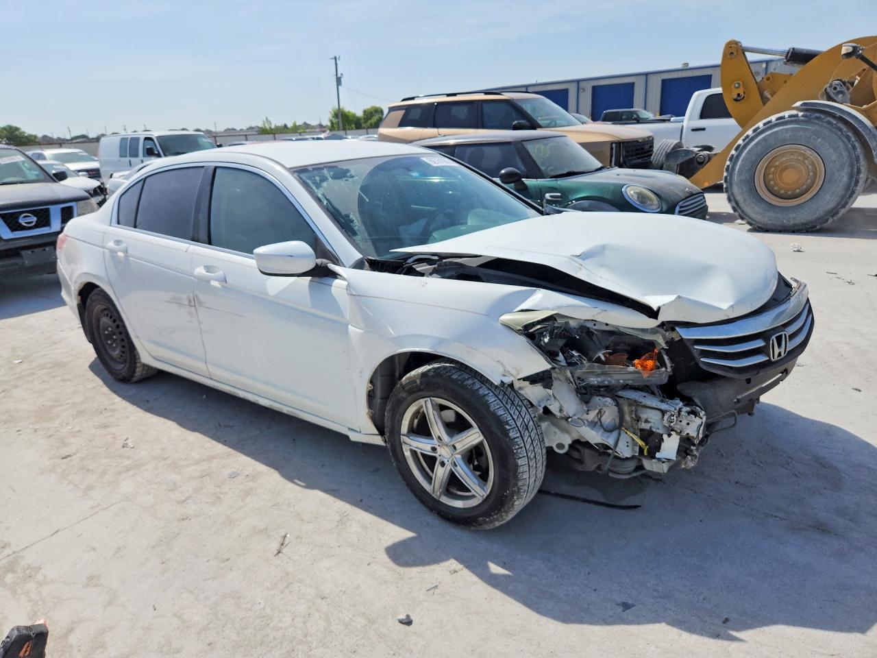 2011 Honda Accord Lx White vin: 1HGCP2F30BA034945