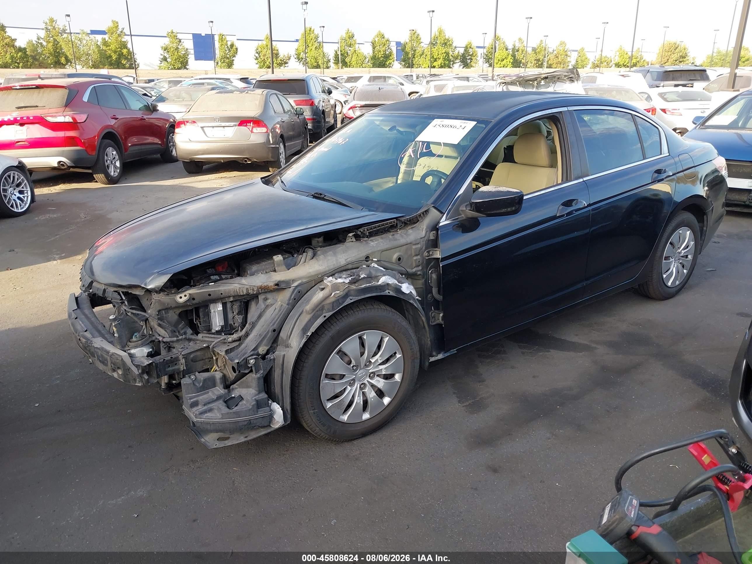 2011 Honda Accord 2.4 Lx Black vin: 1HGCP2F30BA043239