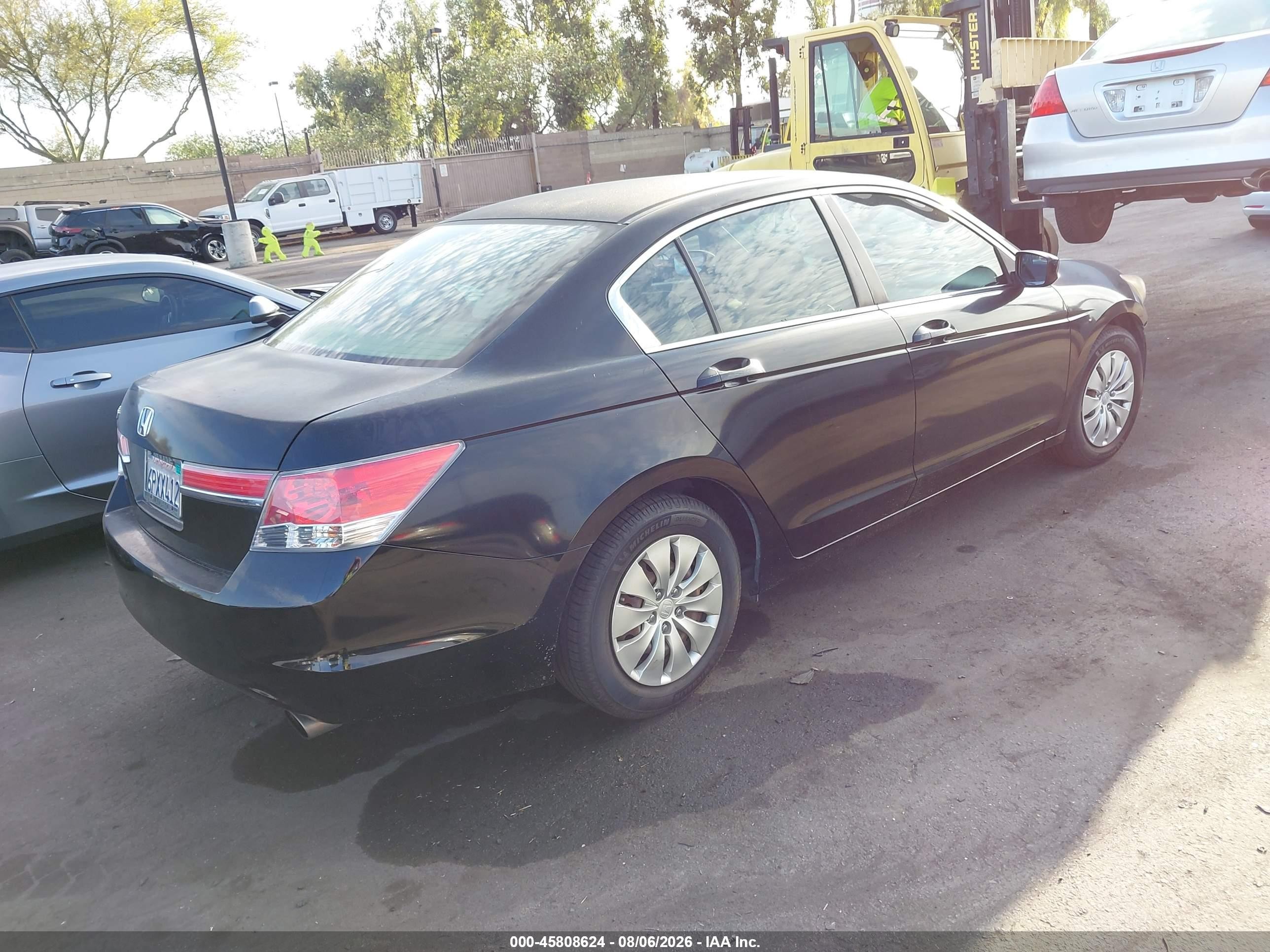 2011 Honda Accord 2.4 Lx Black vin: 1HGCP2F30BA043239