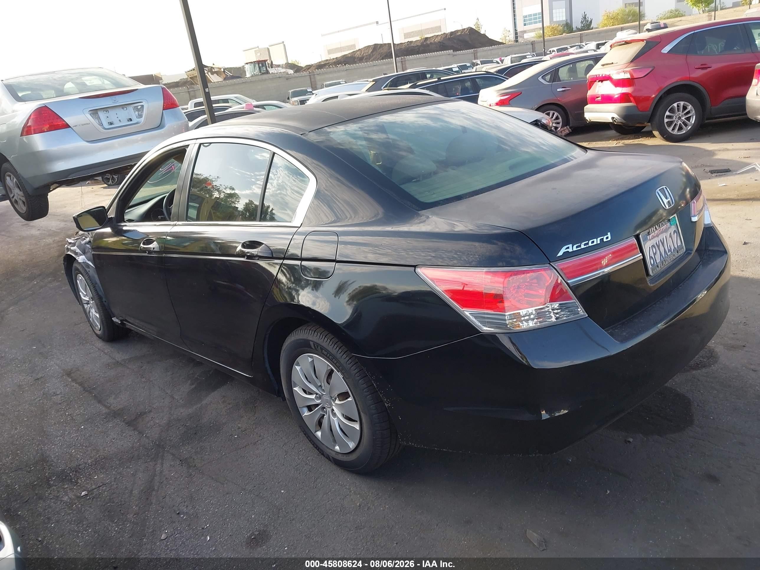 2011 Honda Accord 2.4 Lx Black vin: 1HGCP2F30BA043239