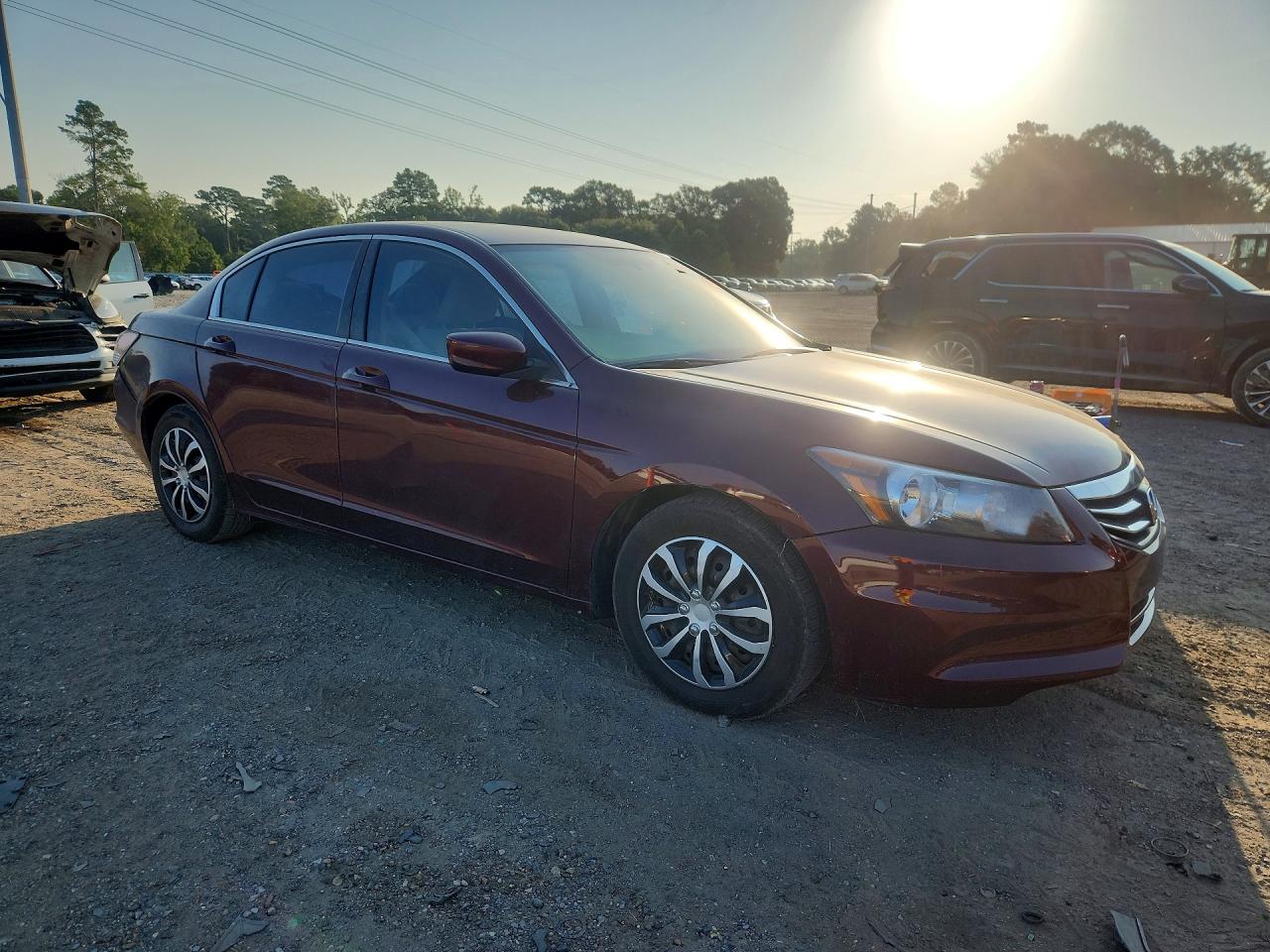 2011 Honda Accord Lx Maroon vin: 1HGCP2F30BA056086
