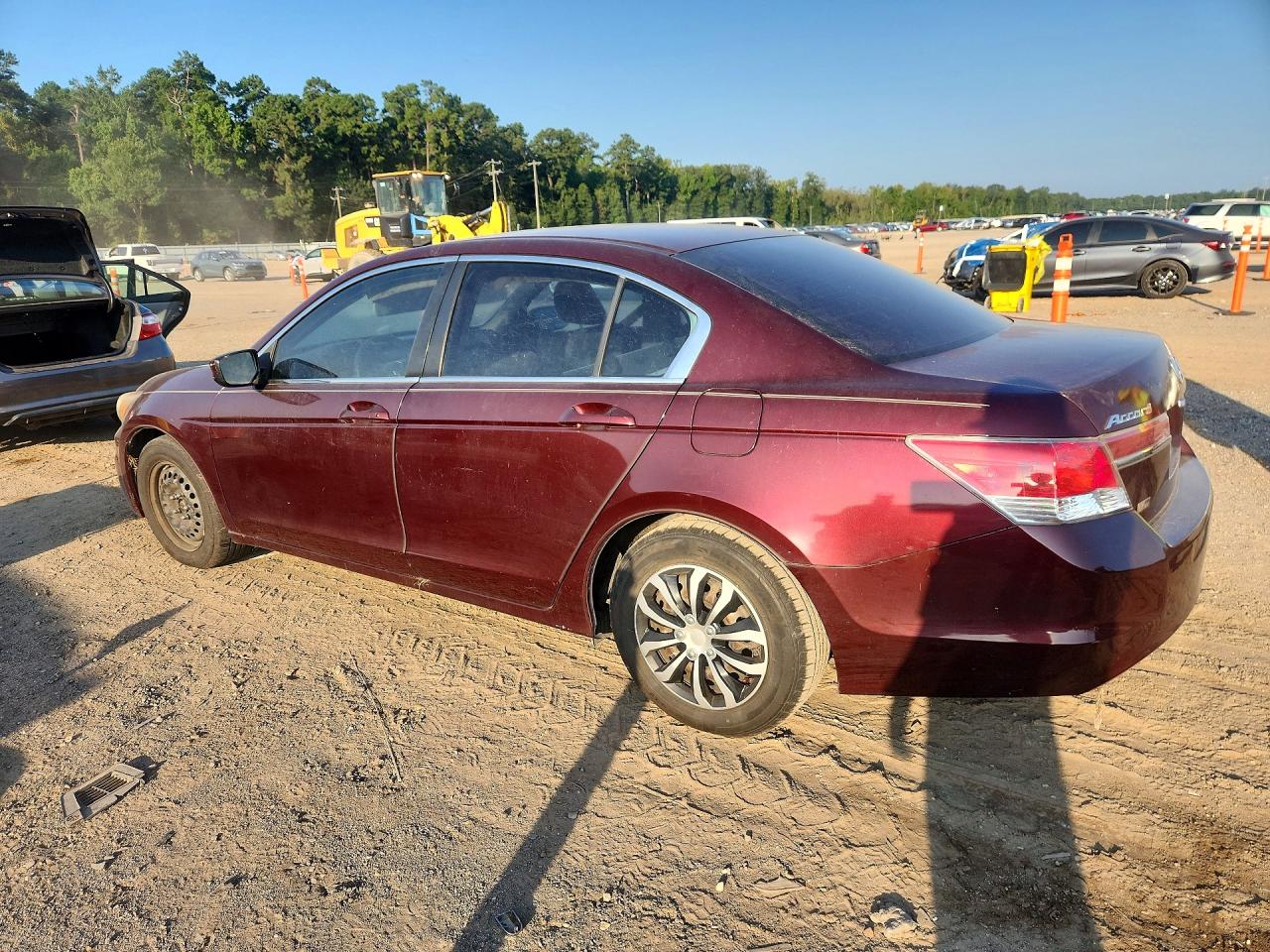 2011 Honda Accord Lx Maroon vin: 1HGCP2F30BA056086