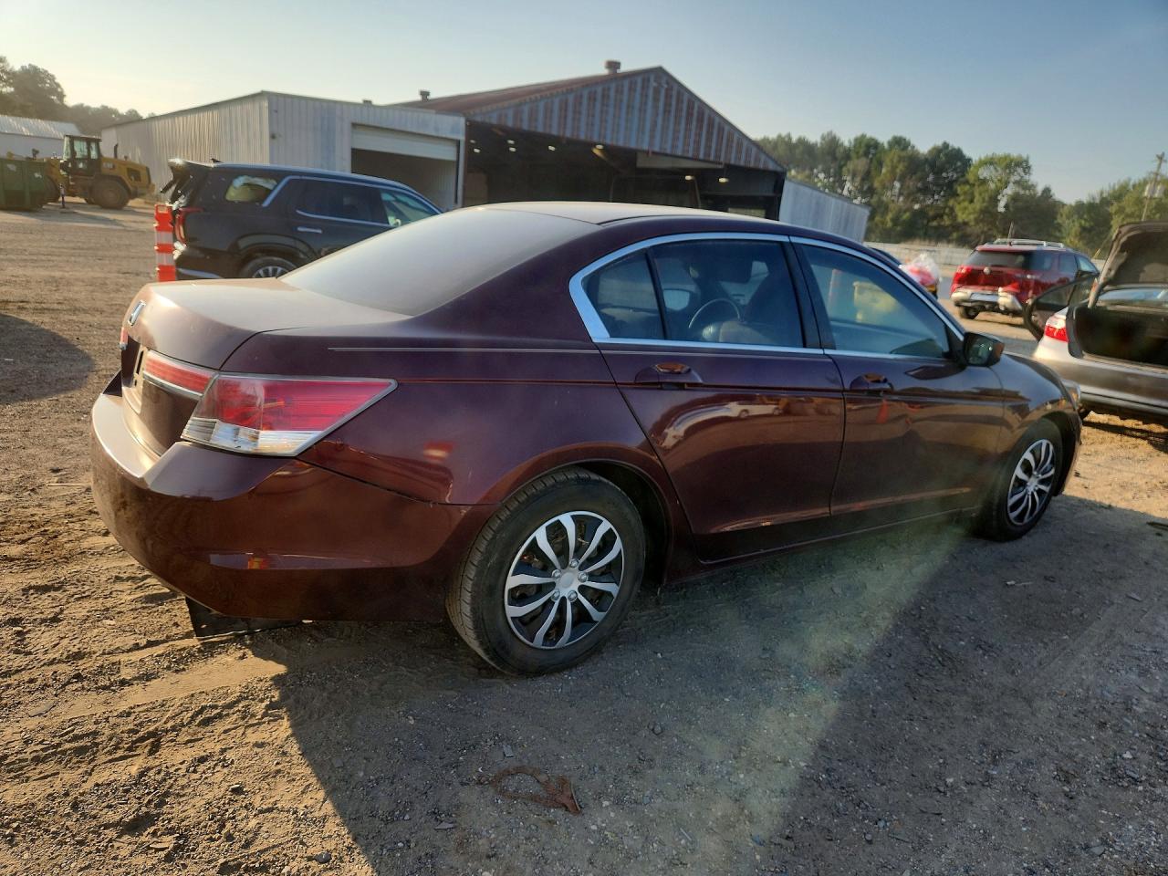 2011 Honda Accord Lx Maroon vin: 1HGCP2F30BA056086