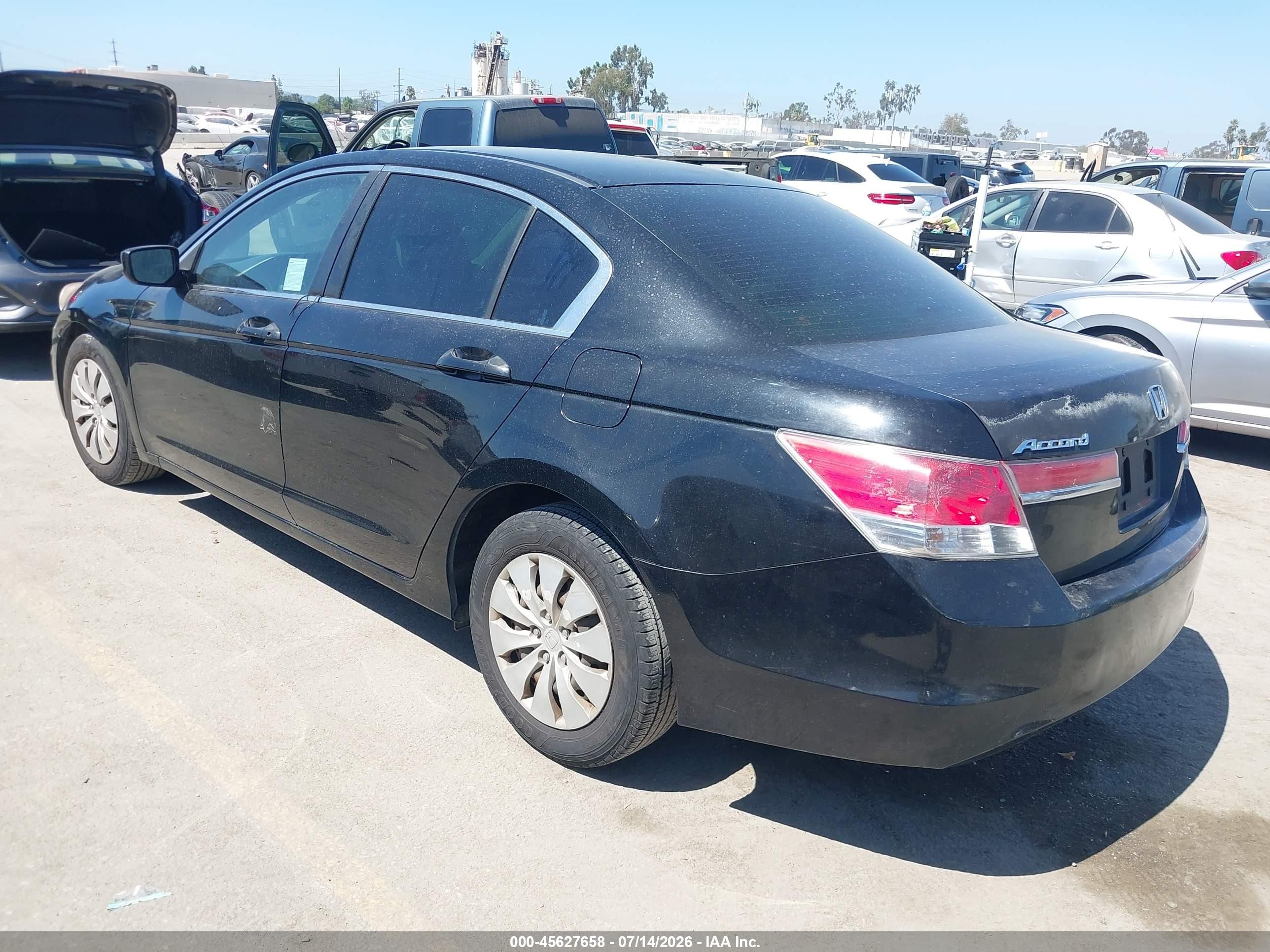 2011 Honda Accord 2.4 Lx Black vin: 1HGCP2F30BA120613