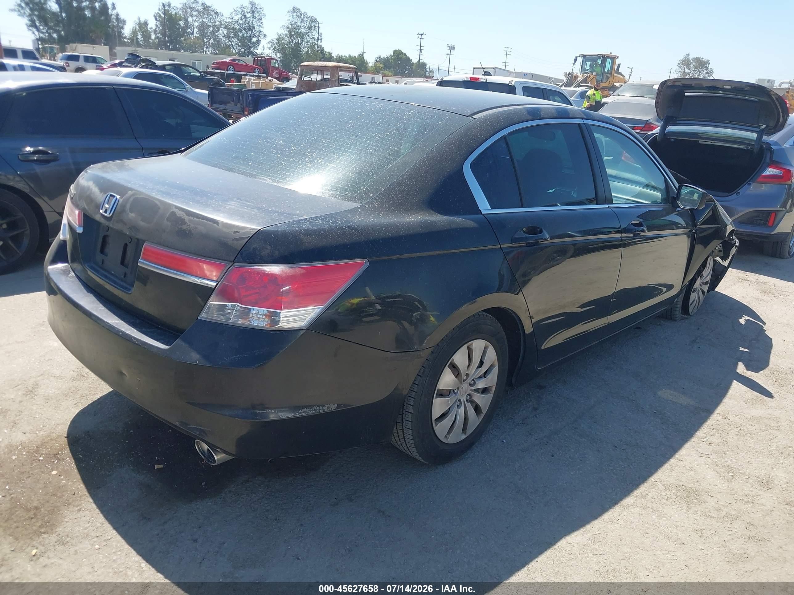 2011 Honda Accord 2.4 Lx Black vin: 1HGCP2F30BA120613