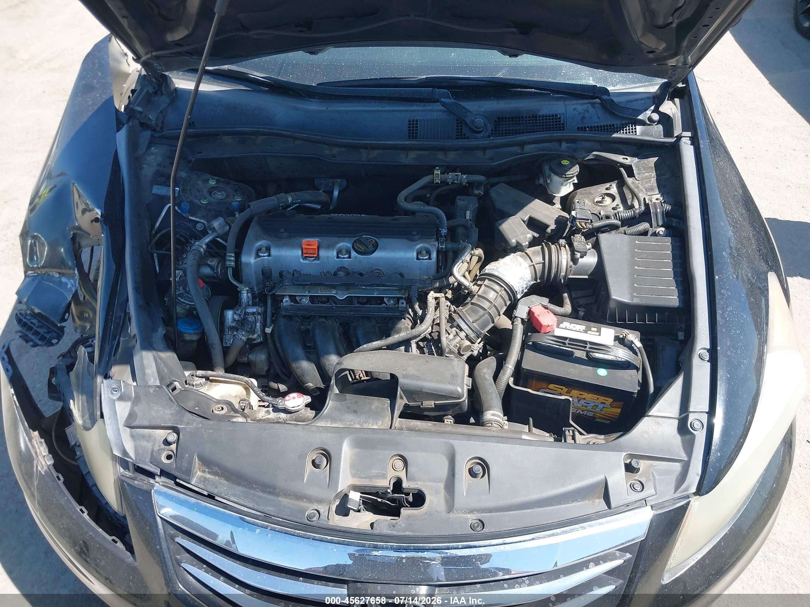 2011 Honda Accord 2.4 Lx Black vin: 1HGCP2F30BA120613