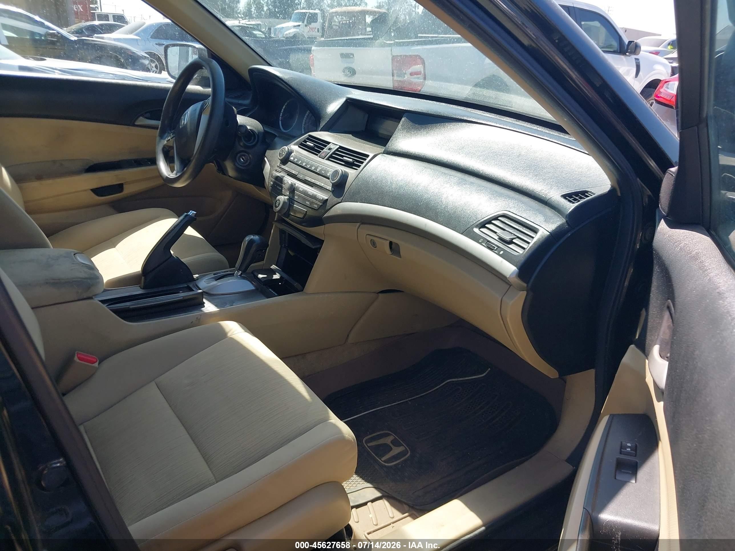 2011 Honda Accord 2.4 Lx Black vin: 1HGCP2F30BA120613