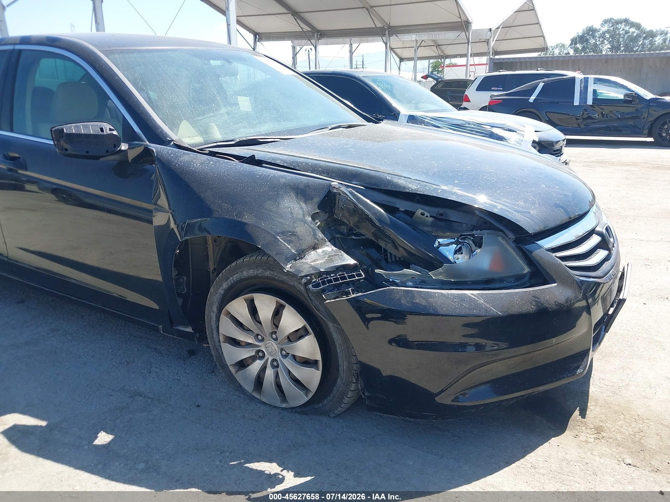 2011 Honda Accord 2.4 Lx Black vin: 1HGCP2F30BA120613